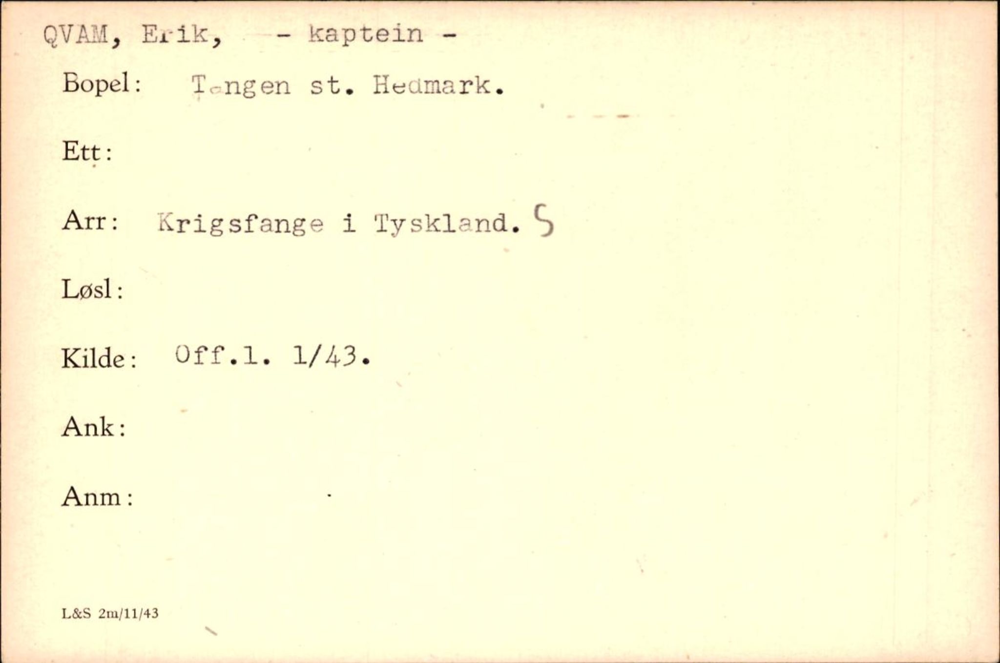 Forsvaret, Forsvarets krigshistoriske avdeling, AV/RA-RAFA-2017/Y/Yf/L0200: II-C-11-2102  -  Norske krigsfanger i Tyskland, 1940-1945, p. 616