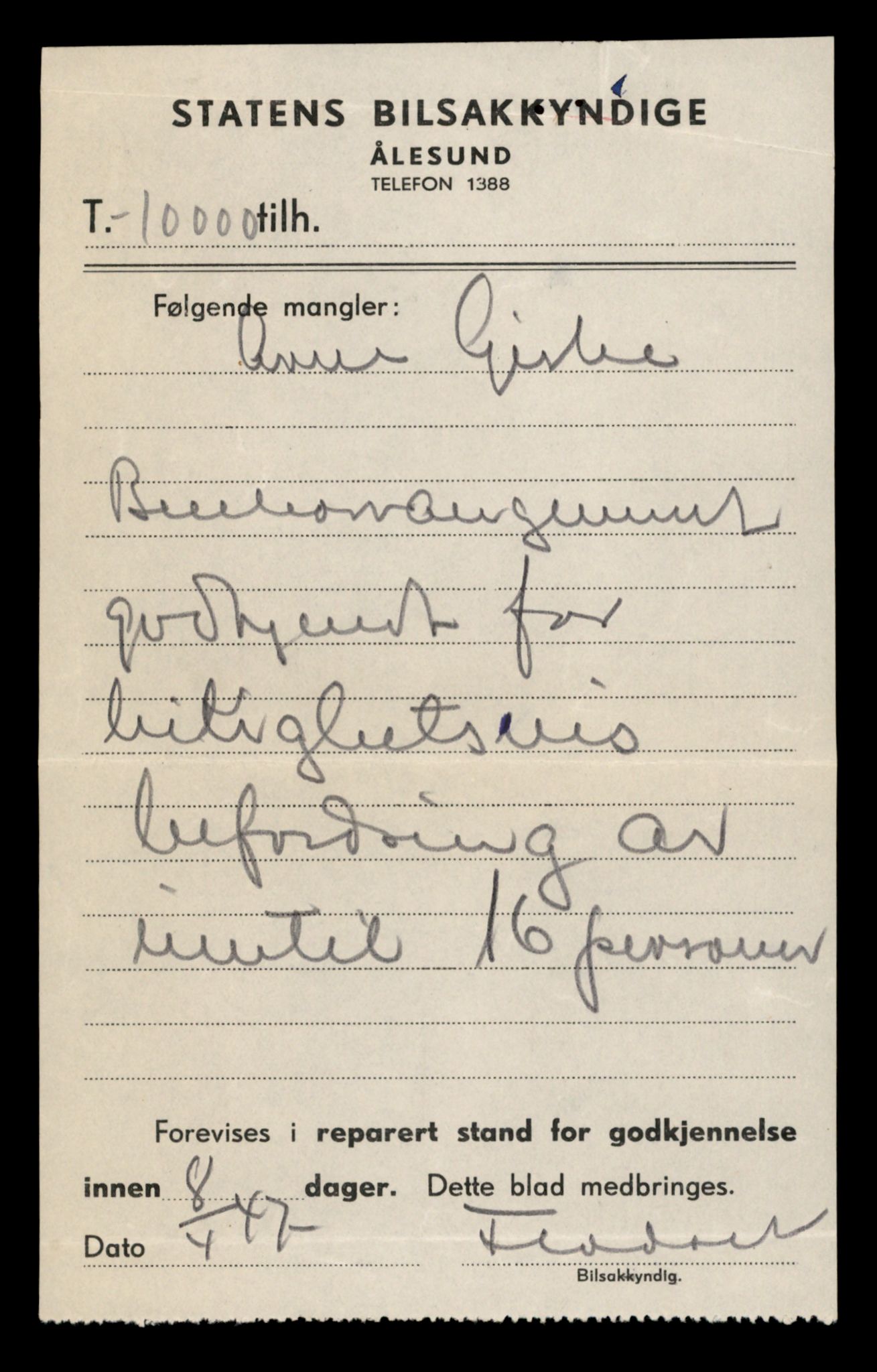 Møre og Romsdal vegkontor - Ålesund trafikkstasjon, AV/SAT-A-4099/F/Fe/L0034: Registreringskort for kjøretøy T 12500 - T 12652, 1927-1998, p. 1266