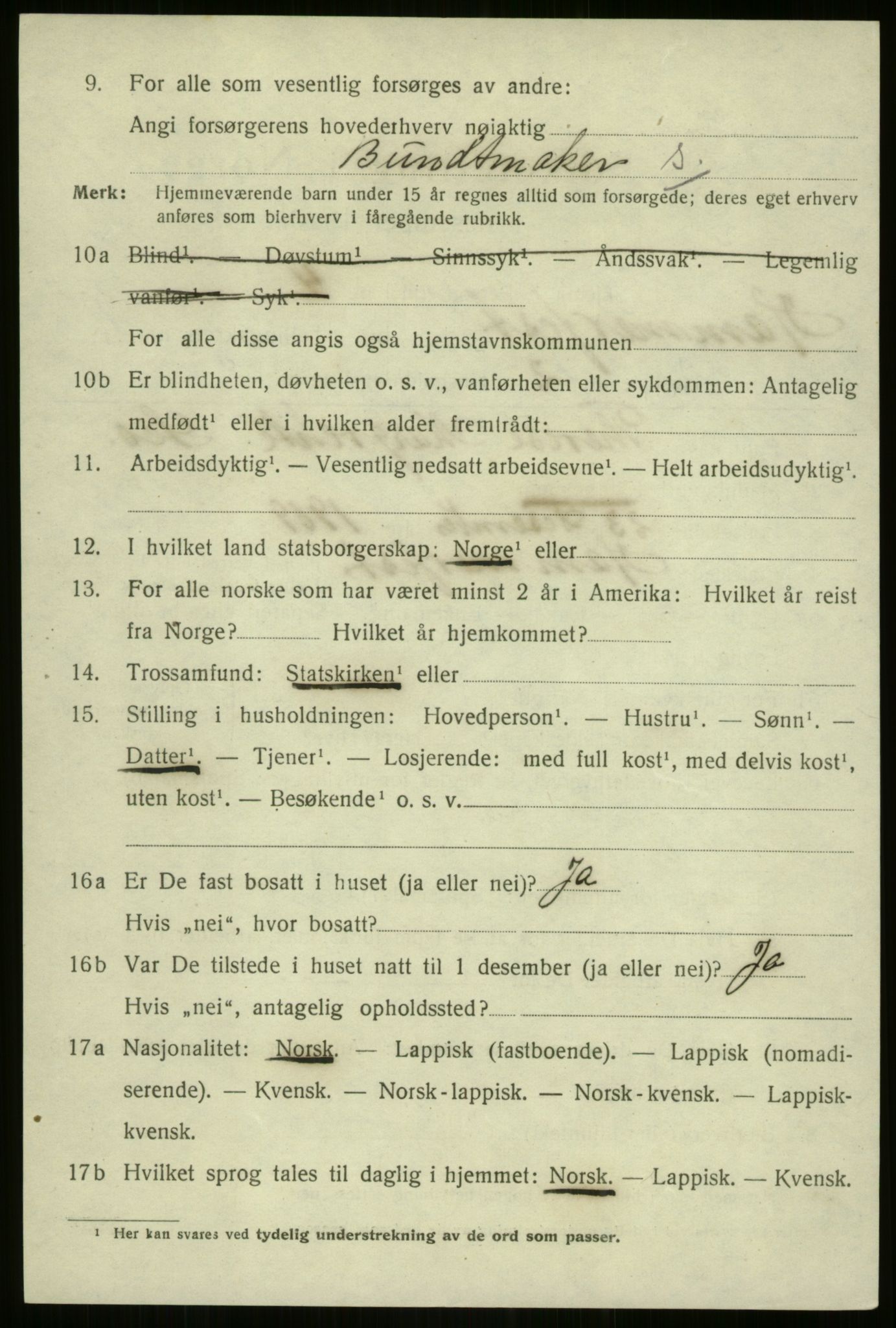 SATØ, 1920 census for Hammerfest, 1920, p. 4770