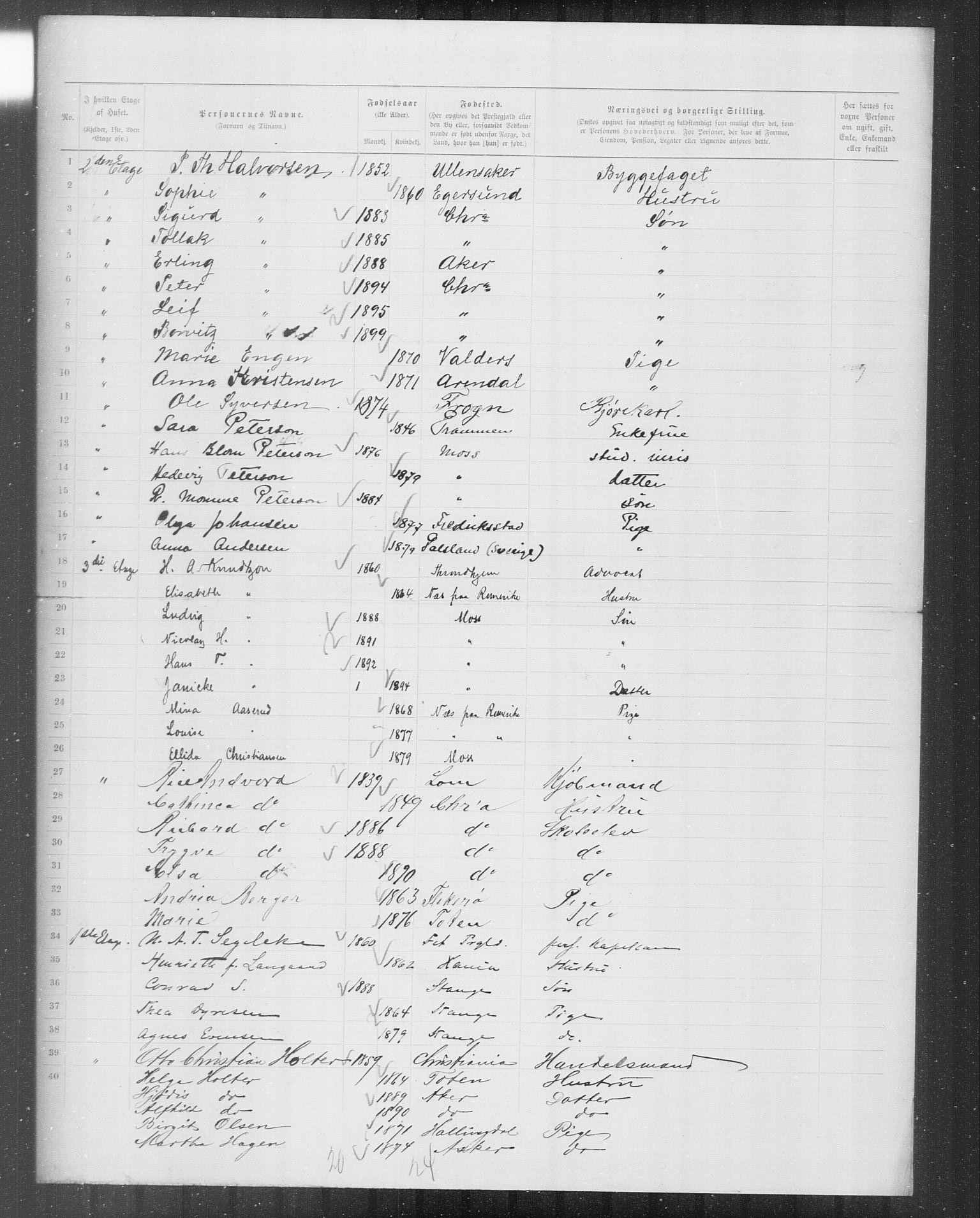 OBA, Municipal Census 1899 for Kristiania, 1899, p. 10826