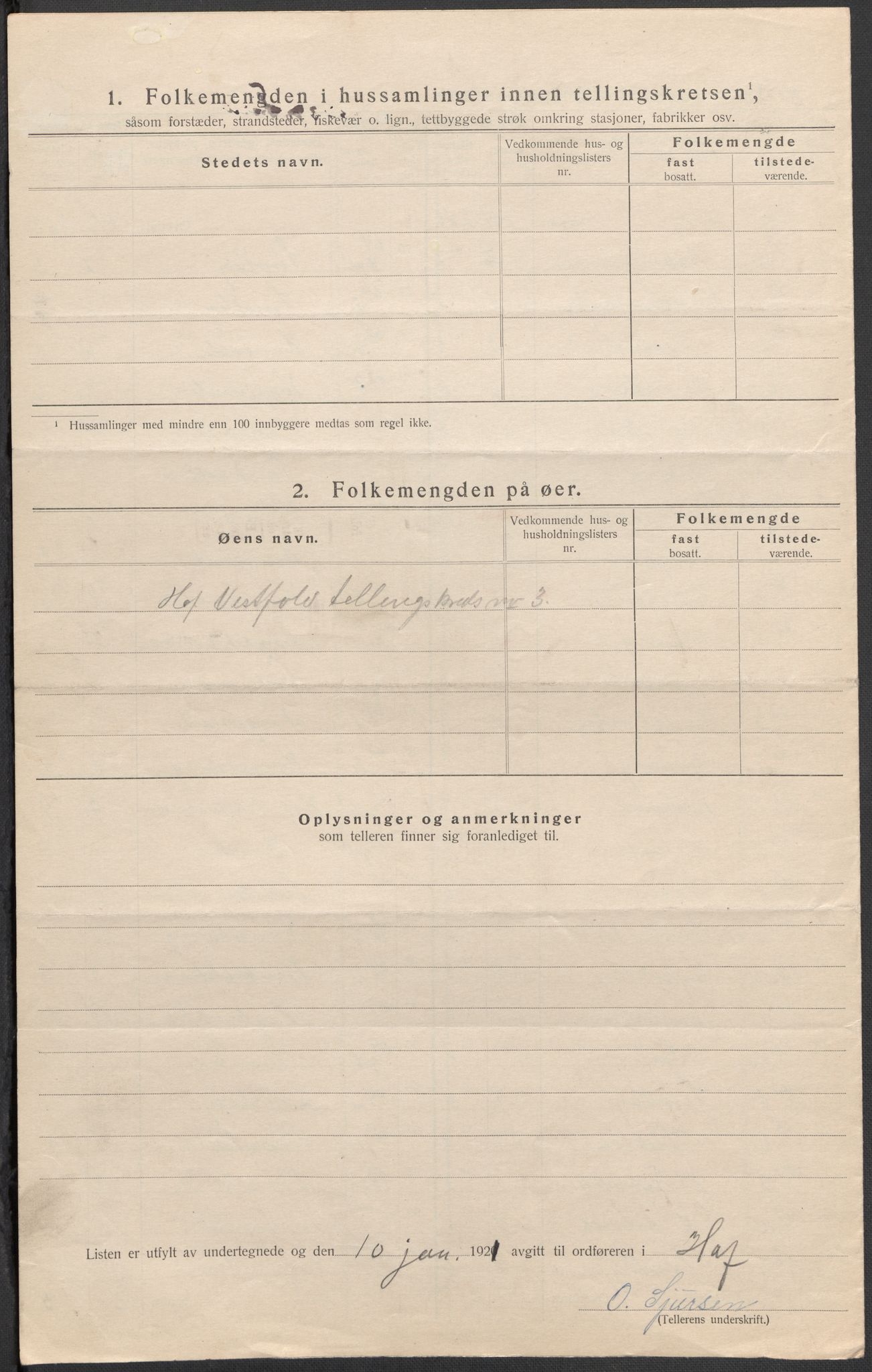 SAKO, 1920 census for Hof, 1920, p. 17