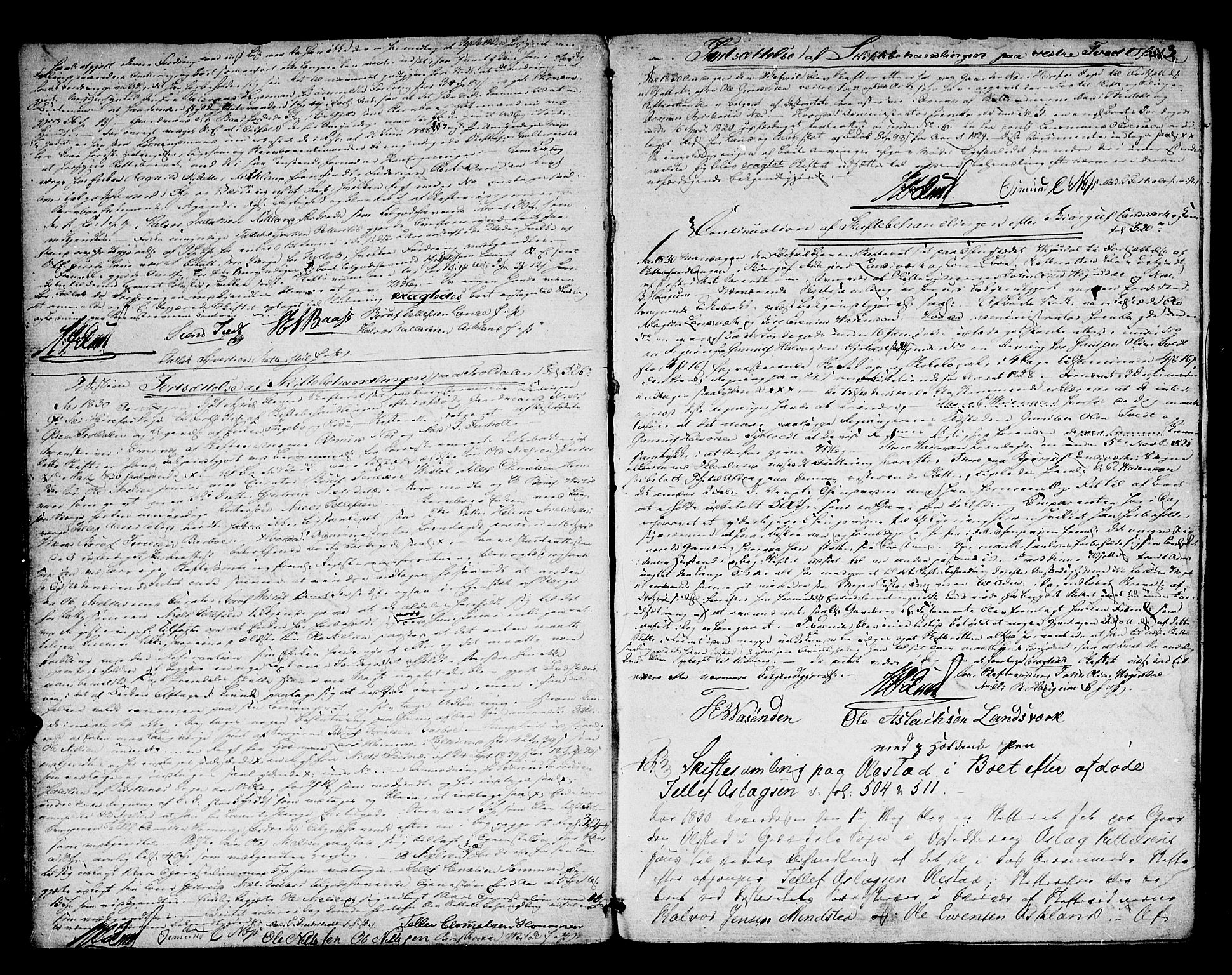 Østre Råbyggelag sorenskriveri, AV/SAK-1221-0016/H/Hc/L0030: Skifteforhandlingsprotokoll nr 24, 1830-1839, p. 2b-3a
