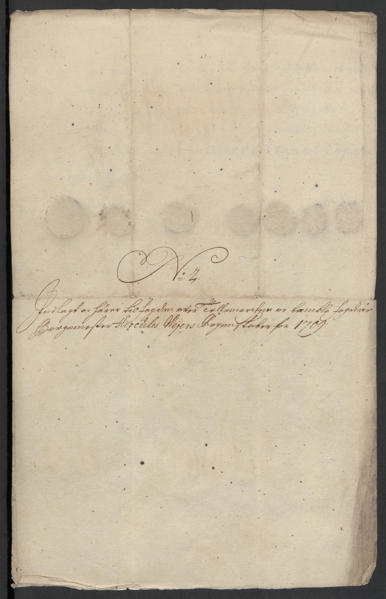 Rentekammeret inntil 1814, Reviderte regnskaper, Fogderegnskap, RA/EA-4092/R36/L2118: Fogderegnskap Øvre og Nedre Telemark og Bamble, 1708-1709, p. 187