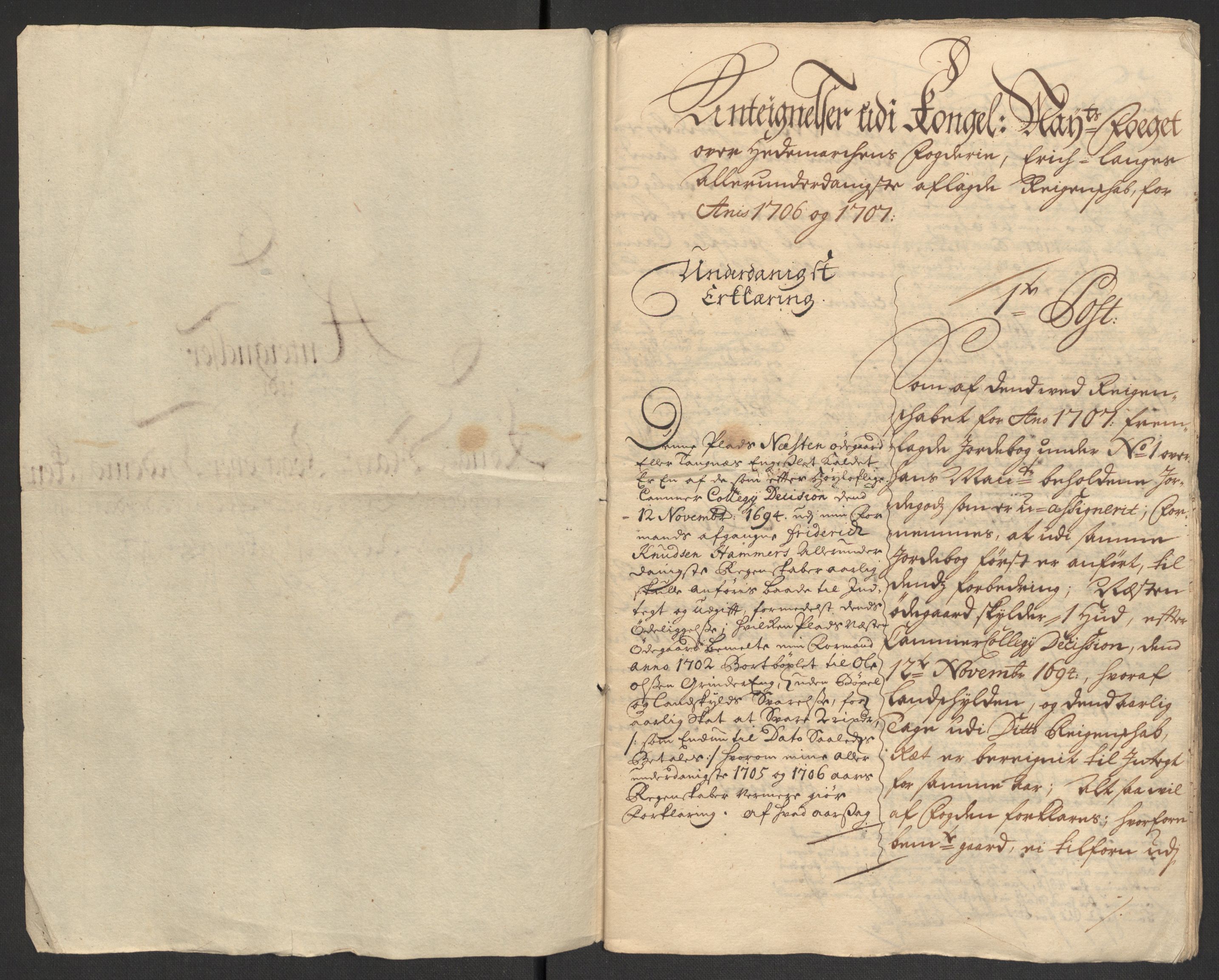 Rentekammeret inntil 1814, Reviderte regnskaper, Fogderegnskap, RA/EA-4092/R16/L1043: Fogderegnskap Hedmark, 1706-1707, p. 474