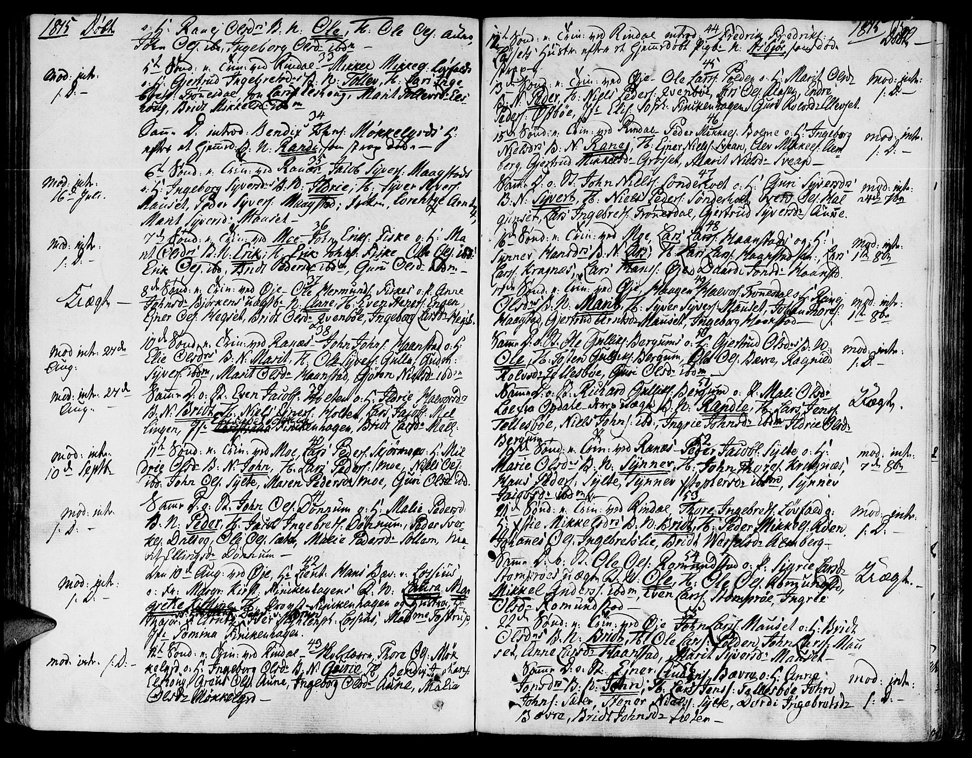 Ministerialprotokoller, klokkerbøker og fødselsregistre - Møre og Romsdal, AV/SAT-A-1454/595/L1040: Parish register (official) no. 595A02, 1797-1819, p. 99