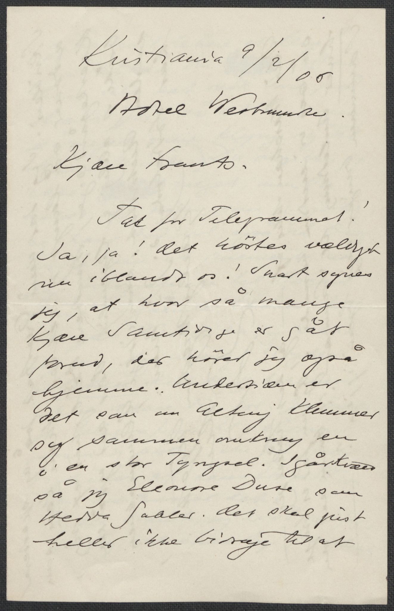 Beyer, Frants, AV/RA-PA-0132/F/L0001: Brev fra Edvard Grieg til Frantz Beyer og "En del optegnelser som kan tjene til kommentar til brevene" av Marie Beyer, 1872-1907, p. 844