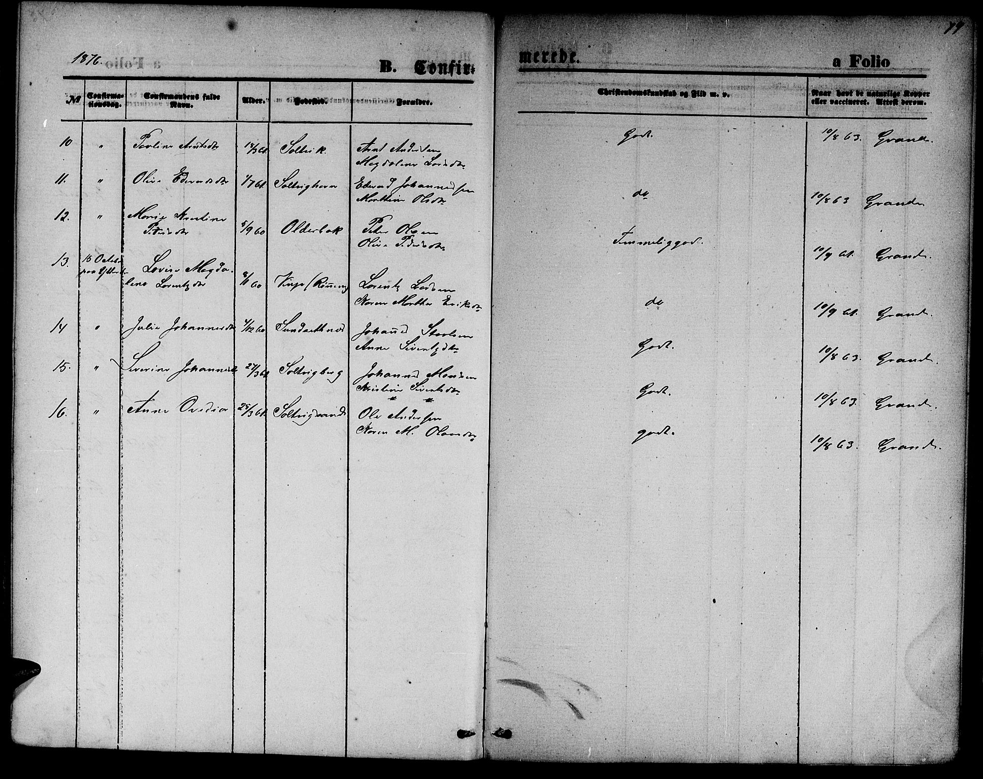 Ministerialprotokoller, klokkerbøker og fødselsregistre - Nord-Trøndelag, SAT/A-1458/733/L0326: Parish register (copy) no. 733C01, 1871-1887, p. 79