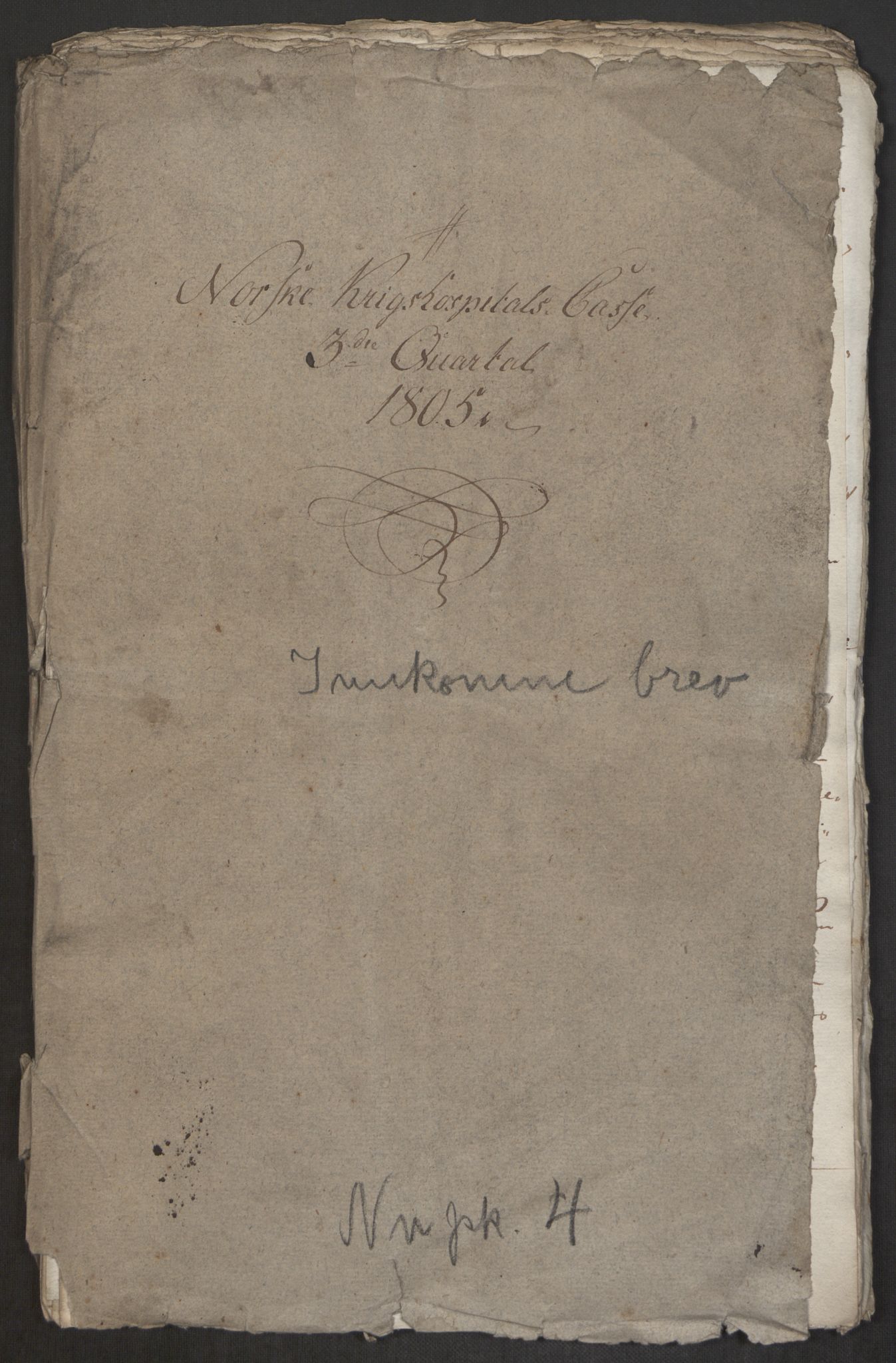 Forsvaret, Den norske kvesthuskasse/krigshospitalkasse, AV/RA-RAFA-1887/F/Fa/L0017: Innkomne brev:, 1782-1807, p. 674