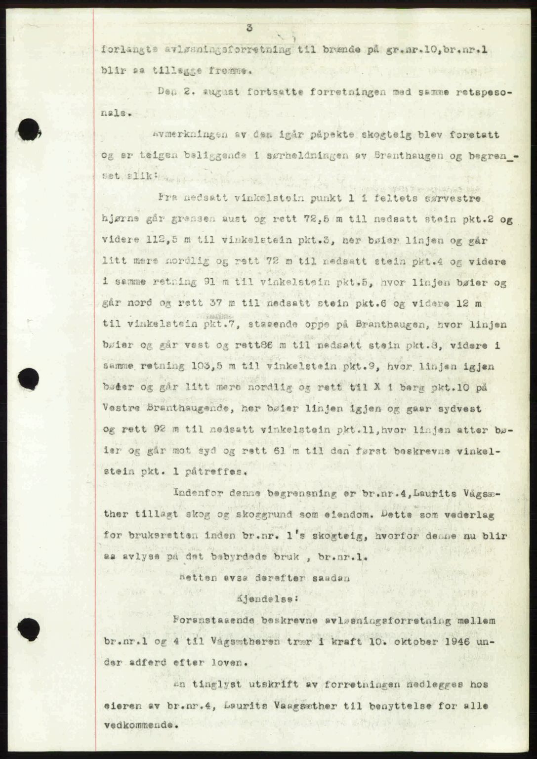 Romsdal sorenskriveri, AV/SAT-A-4149/1/2/2C: Mortgage book no. A21, 1946-1946, Diary no: : 2384/1946