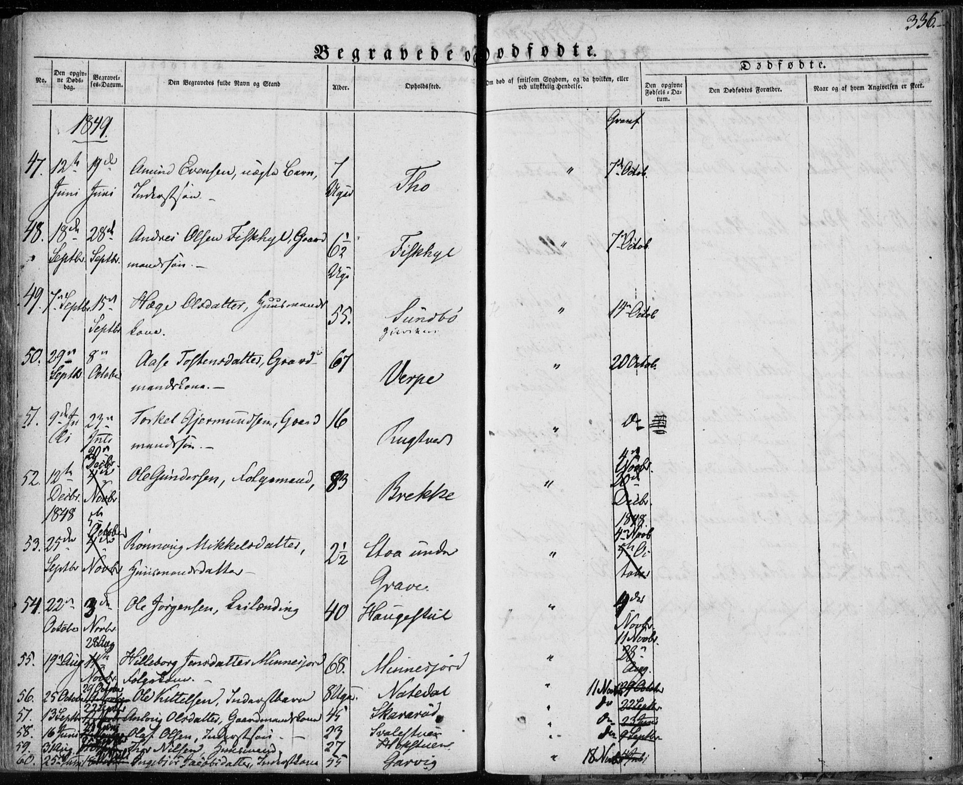 Seljord kirkebøker, AV/SAKO-A-20/F/Fa/L0011: Parish register (official) no. I 11, 1831-1849, p. 336