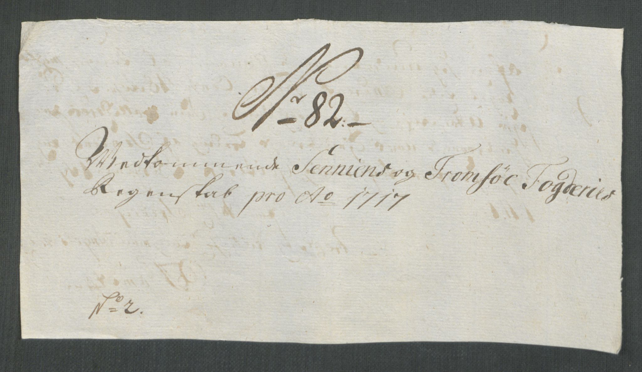 Rentekammeret inntil 1814, Reviderte regnskaper, Fogderegnskap, AV/RA-EA-4092/R68/L4763: Fogderegnskap Senja og Troms, 1717, p. 398