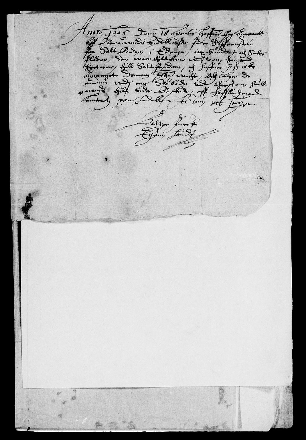 Rentekammeret inntil 1814, Reviderte regnskaper, Lensregnskaper, AV/RA-EA-5023/R/Rb/Rbk/L0001: Langesund saltverk, 1602-1606