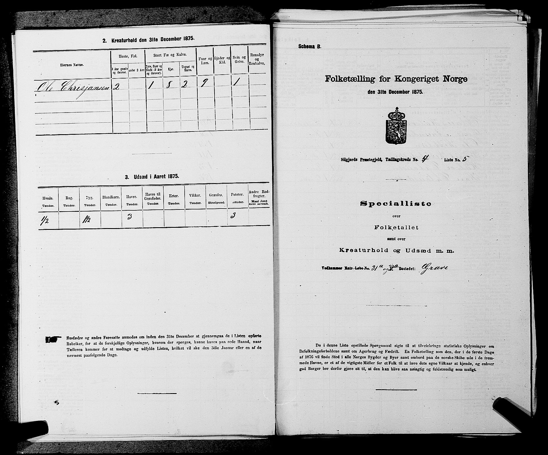 SAKO, 1875 census for 0828P Seljord, 1875, p. 393