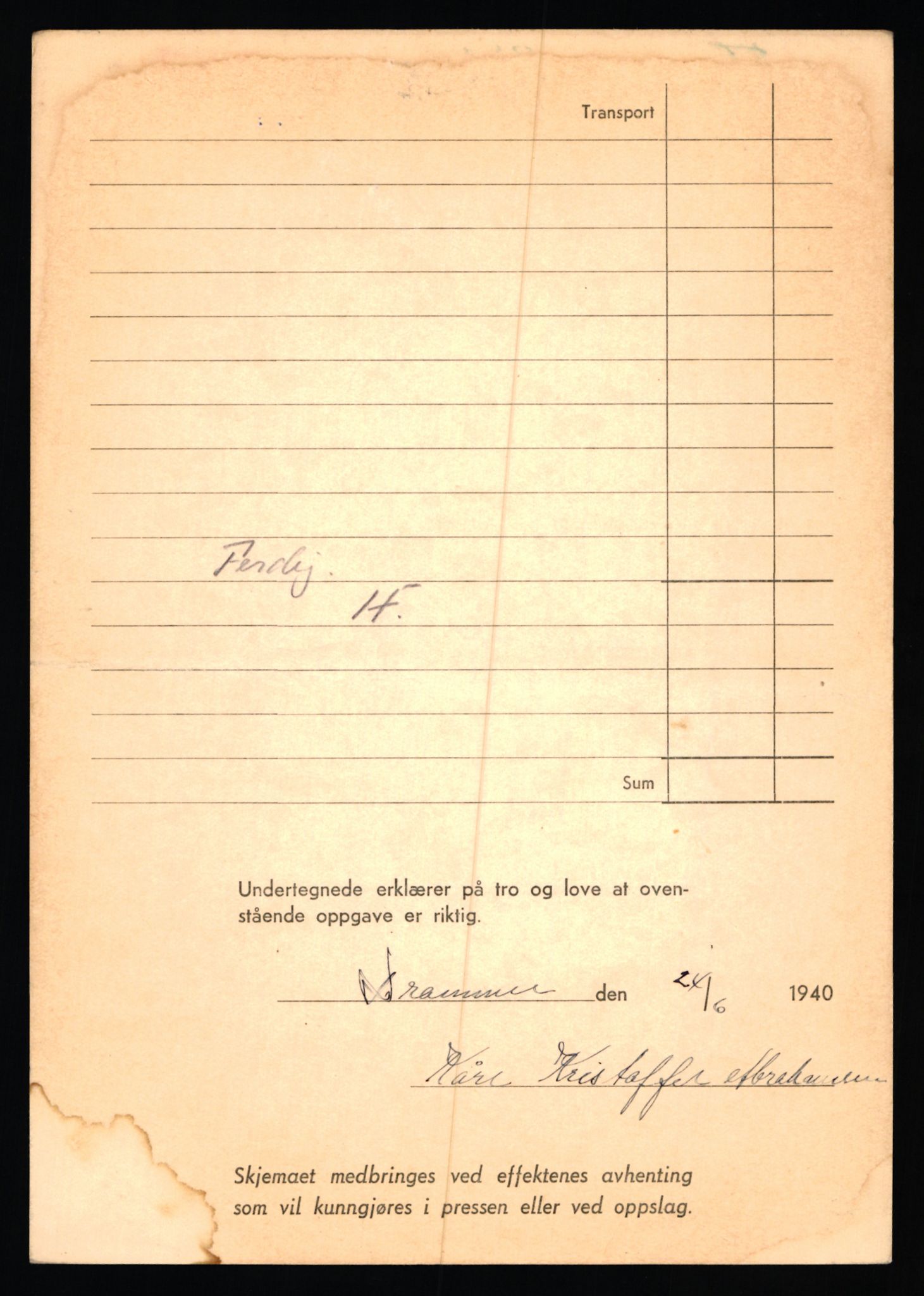 Justisdepartementet, Oppgjørsavdelingen, AV/RA-S-1056/G/Gb/L0001: Oppgaver over ettersøkte sivile effekter: Abel - Andersen, Anders J., 1940-1942, p. 110