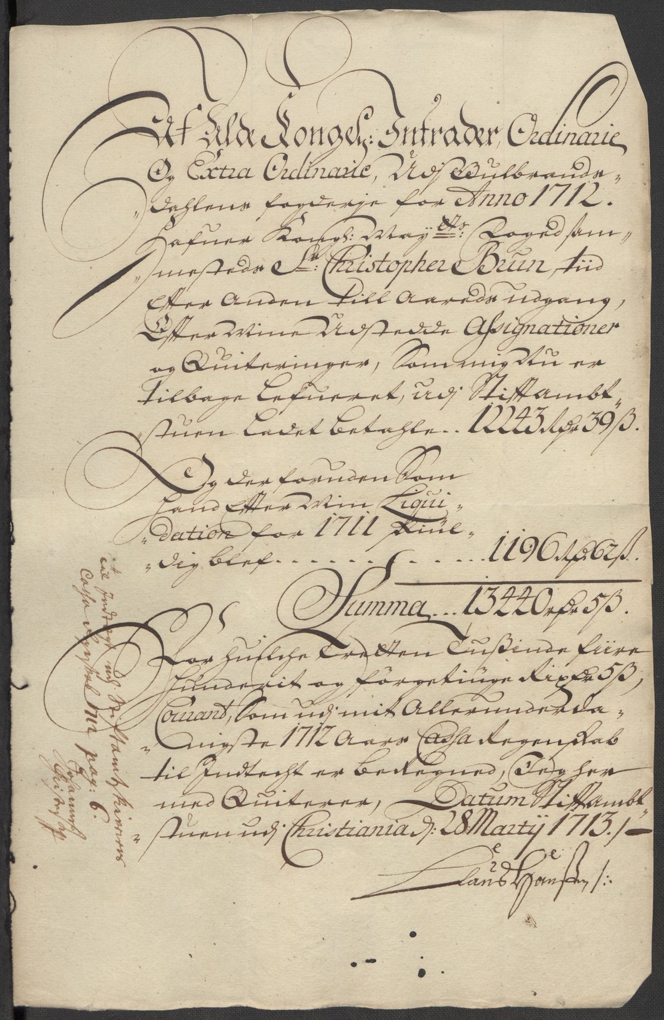 Rentekammeret inntil 1814, Reviderte regnskaper, Fogderegnskap, AV/RA-EA-4092/R17/L1181: Fogderegnskap Gudbrandsdal, 1712, p. 141