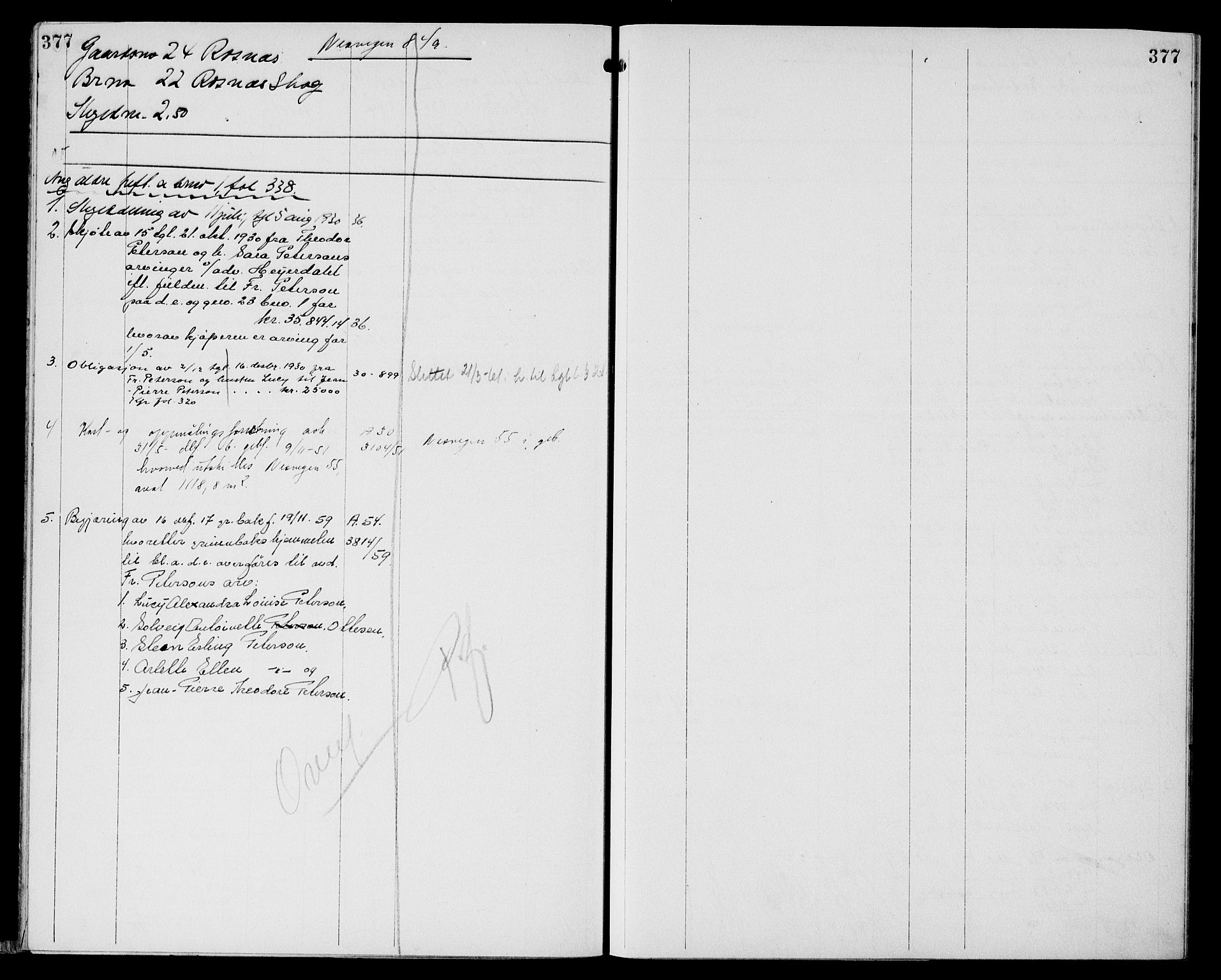 Moss sorenskriveri, SAO/A-10168: Mortgage register no. XI 3, 1769-1961, p. 377