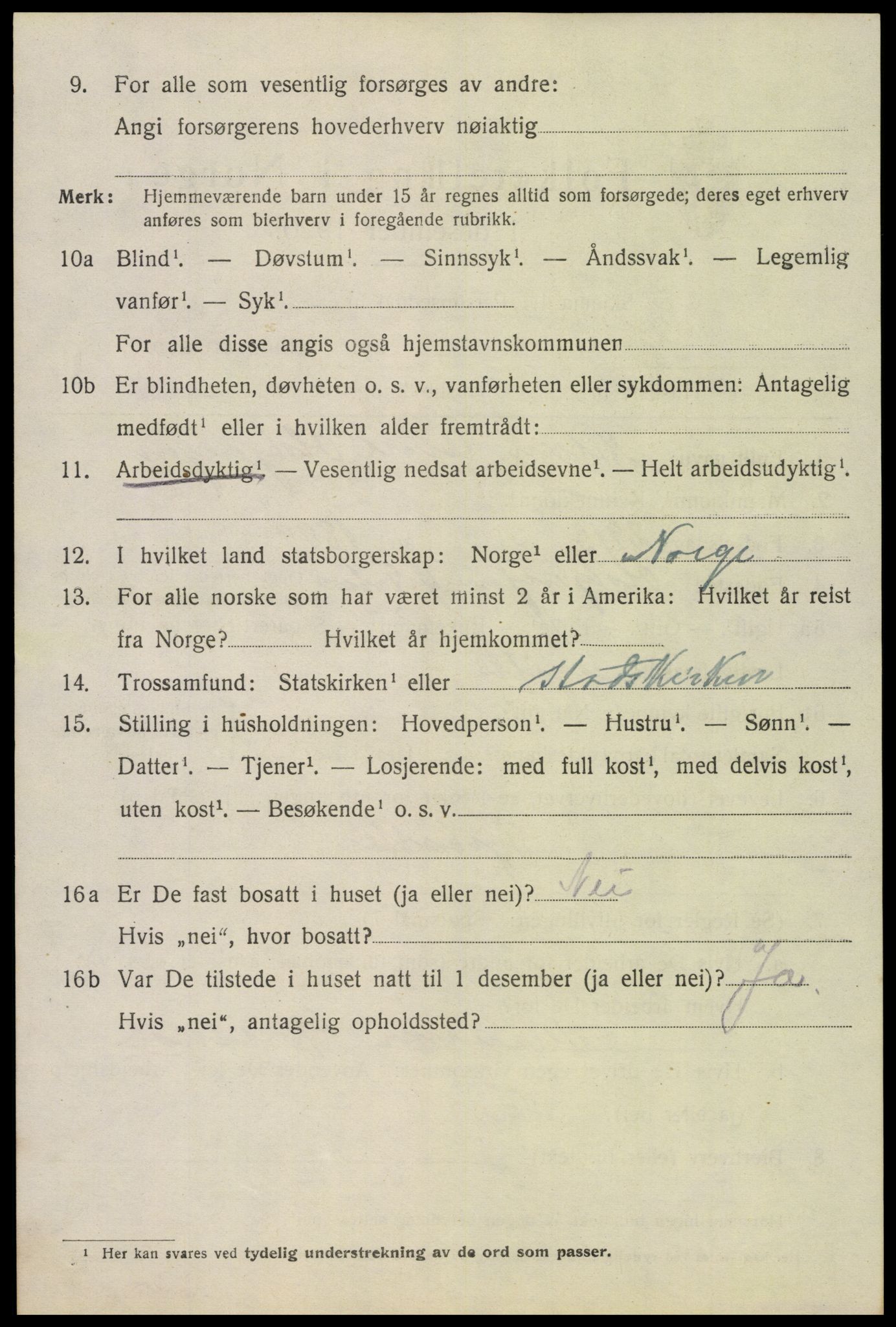 SAH, 1920 census for Gjøvik, 1920, p. 4381