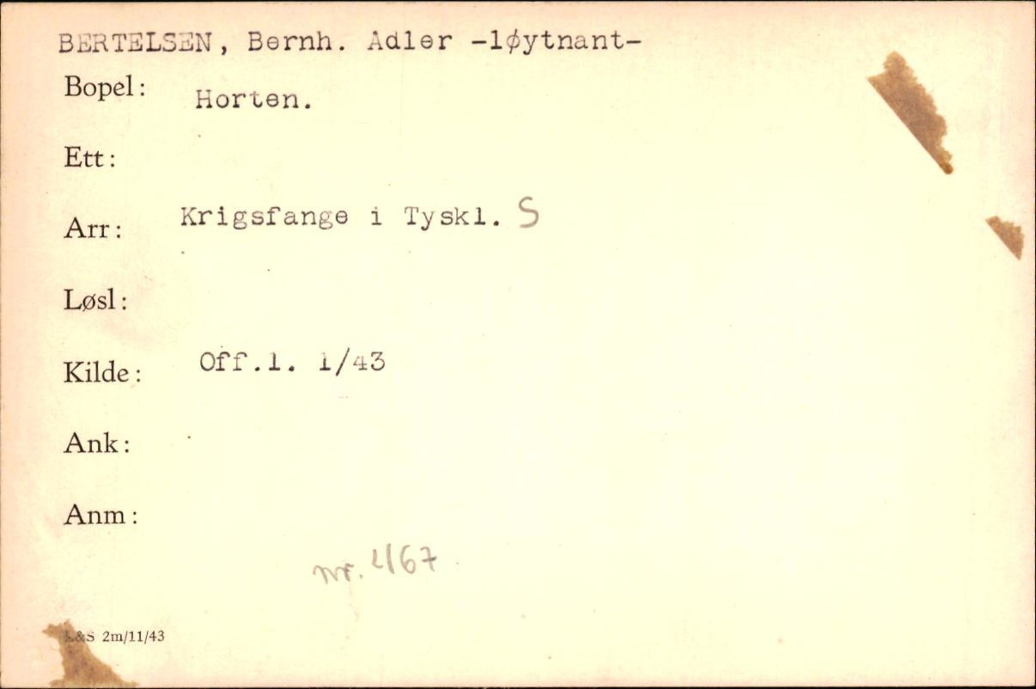 Forsvaret, Forsvarets krigshistoriske avdeling, AV/RA-RAFA-2017/Y/Yf/L0200: II-C-11-2102  -  Norske krigsfanger i Tyskland, 1940-1945, p. 91