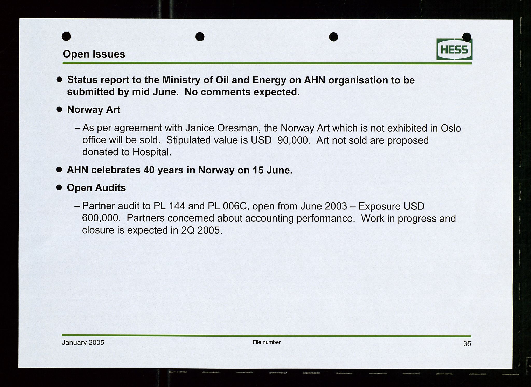 Pa 1766 - Hess Norge AS, AV/SAST-A-102451/A/Aa/L0005: Referater og sakspapirer, 2002-2005, p. 322