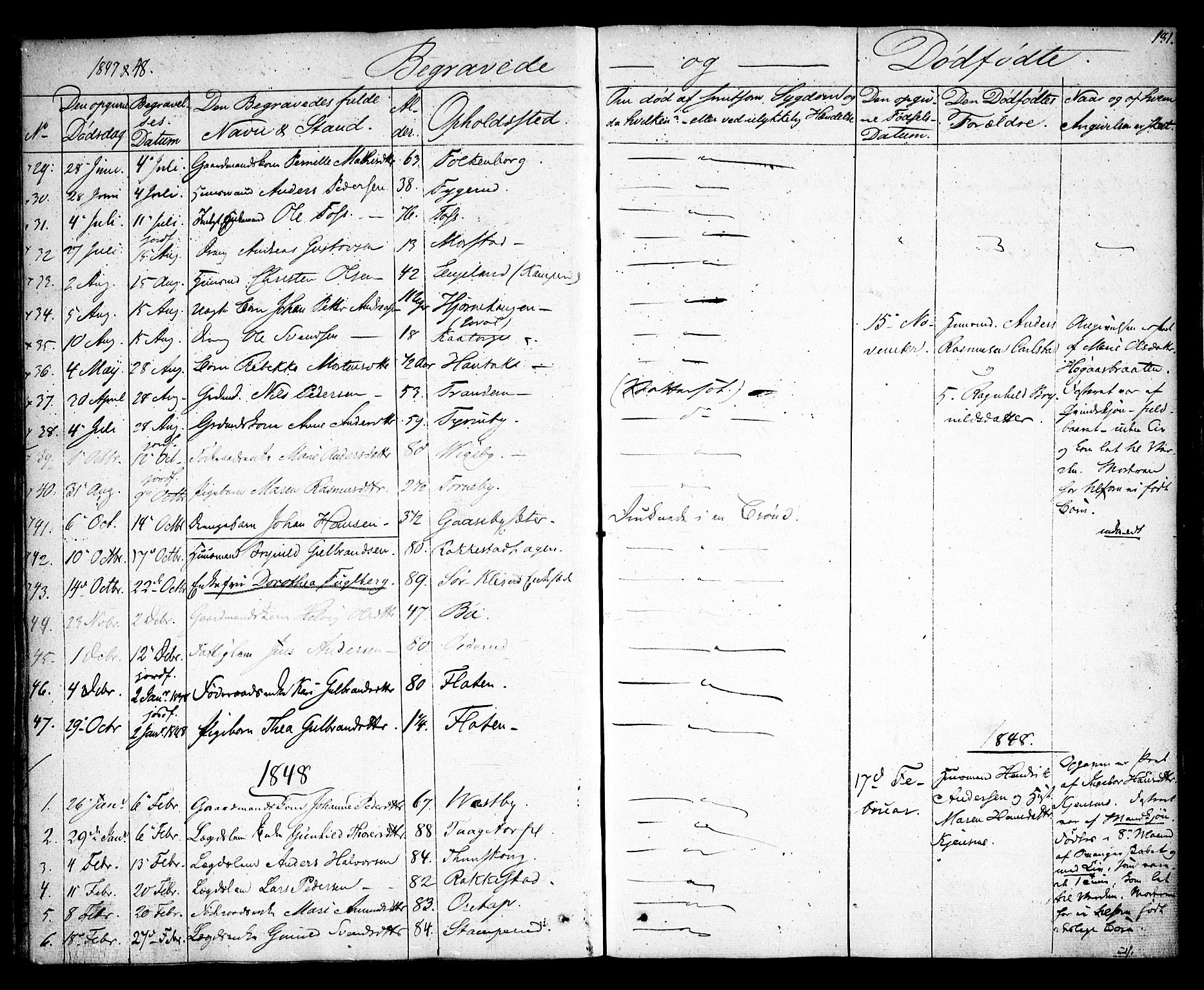 Rødenes prestekontor Kirkebøker, AV/SAO-A-2005/F/Fa/L0005: Parish register (official) no. I 5, 1838-1849, p. 181