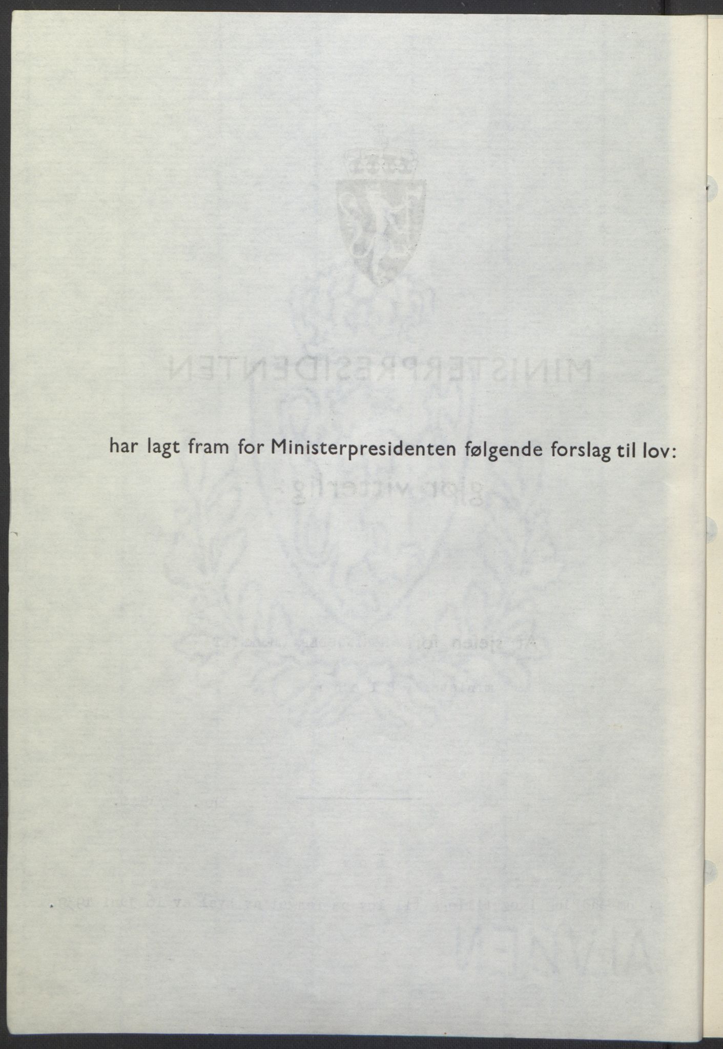 NS-administrasjonen 1940-1945 (Statsrådsekretariatet, de kommisariske statsråder mm), RA/S-4279/D/Db/L0100: Lover, 1944, p. 43
