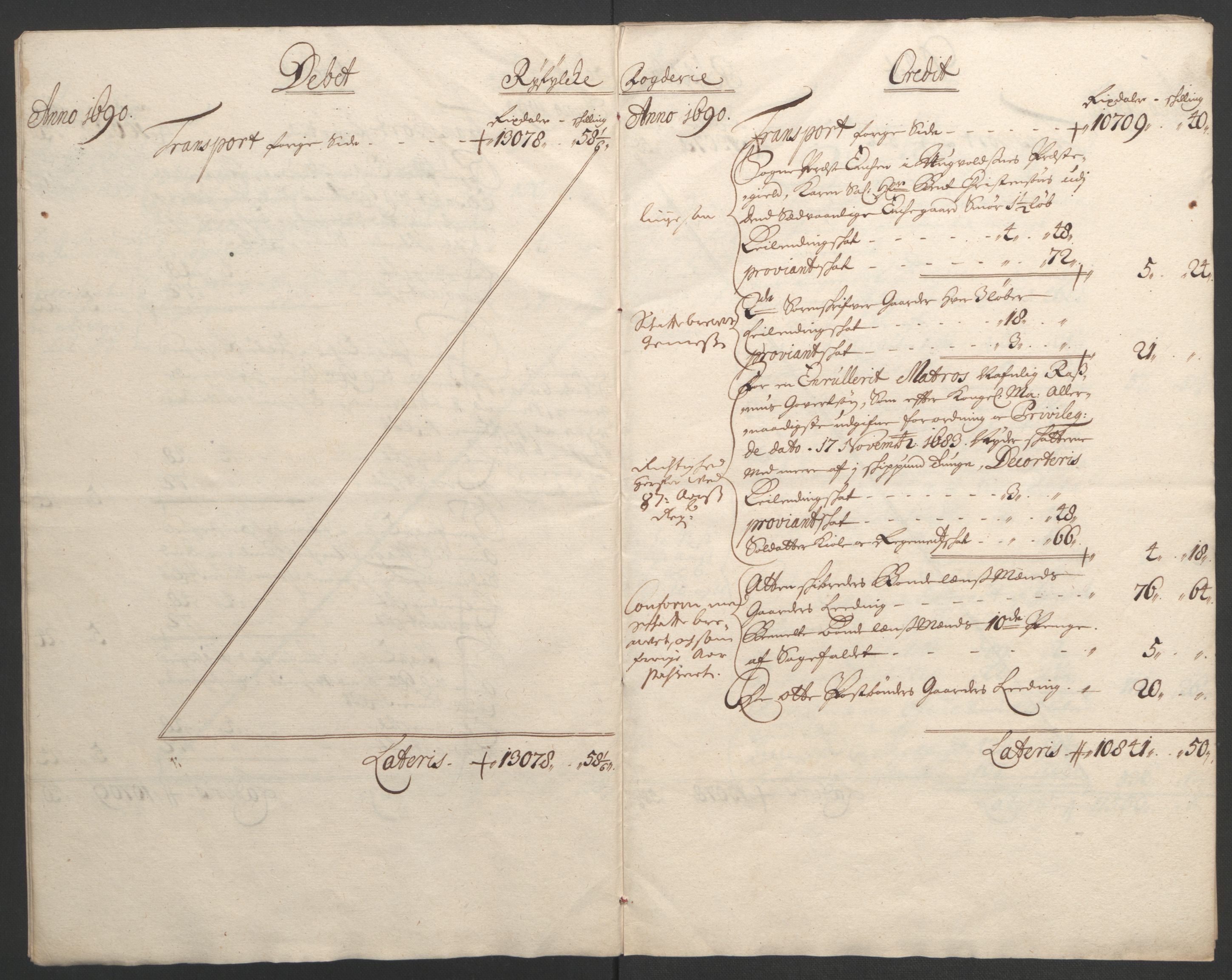 Rentekammeret inntil 1814, Reviderte regnskaper, Fogderegnskap, AV/RA-EA-4092/R47/L2856: Fogderegnskap Ryfylke, 1689-1693, p. 155