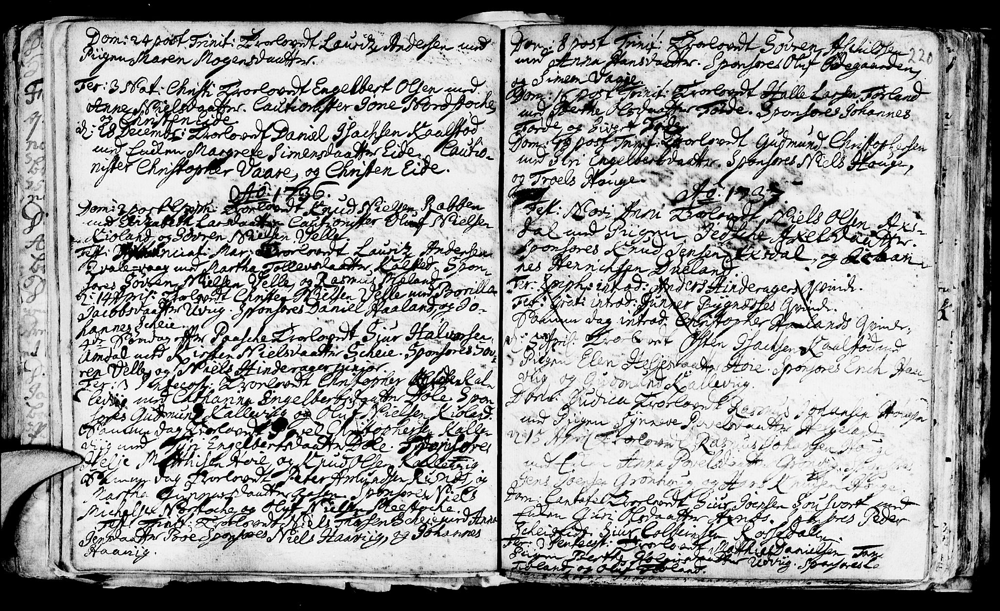 Avaldsnes sokneprestkontor, AV/SAST-A -101851/H/Ha/Haa/L0001: Parish register (official) no. A 1, 1711-1764, p. 220