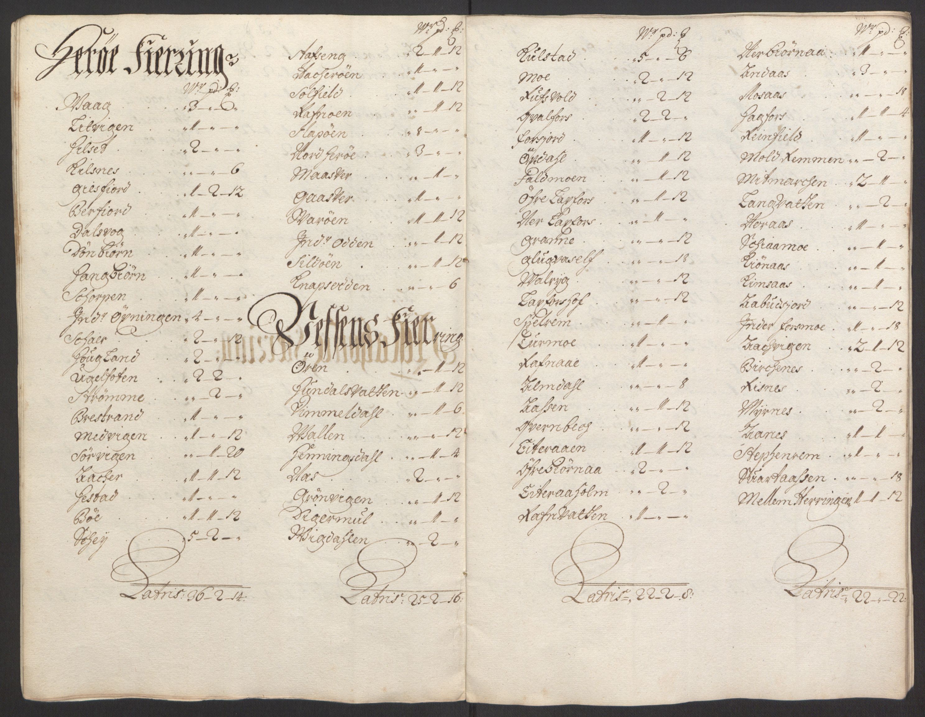 Rentekammeret inntil 1814, Reviderte regnskaper, Fogderegnskap, AV/RA-EA-4092/R65/L4505: Fogderegnskap Helgeland, 1693-1696, p. 367