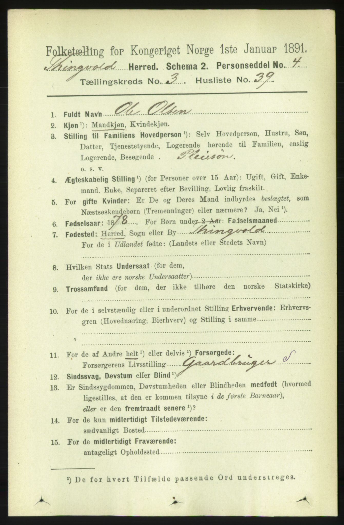 RA, 1891 census for 1560 Tingvoll, 1891, p. 1272