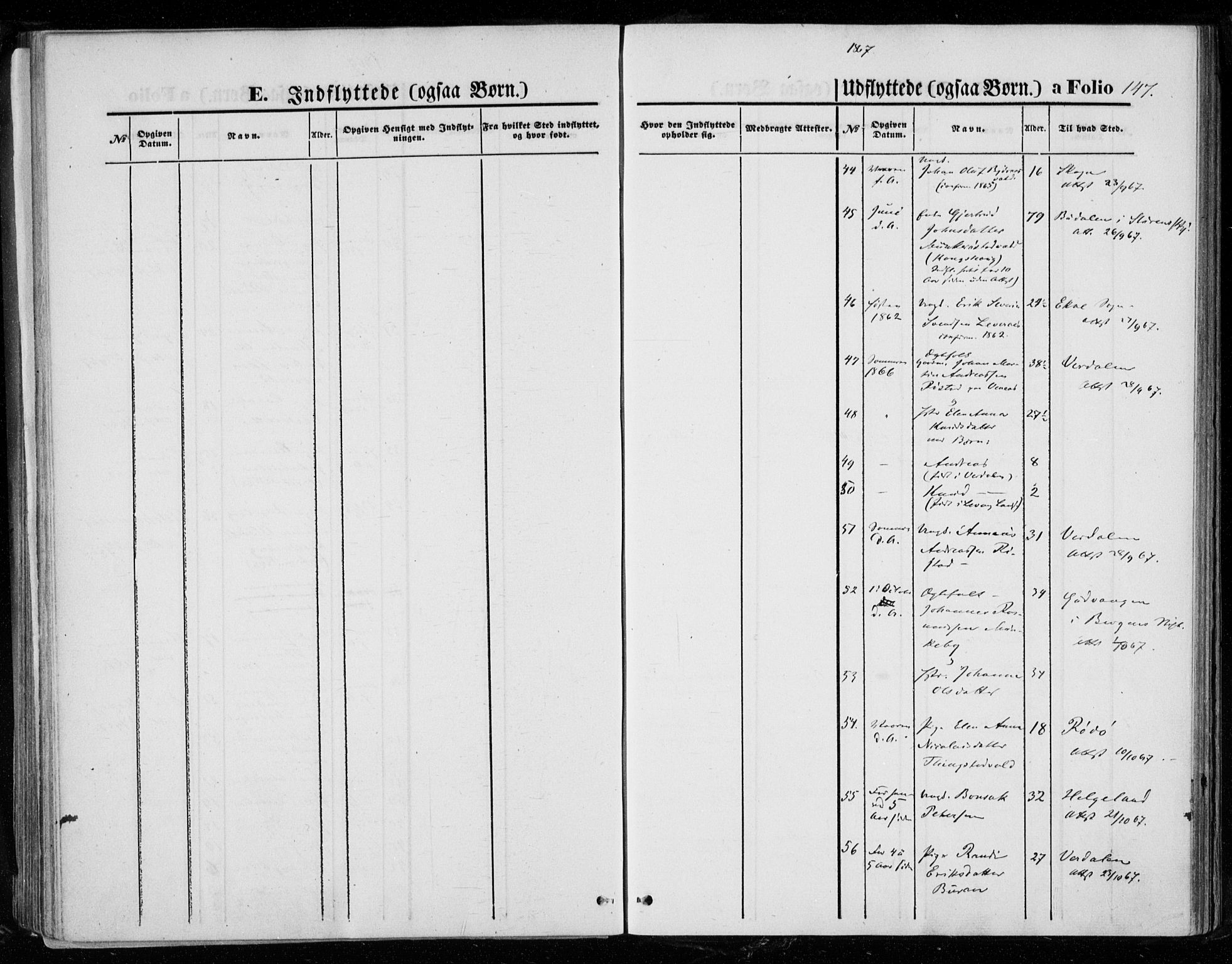 Ministerialprotokoller, klokkerbøker og fødselsregistre - Nord-Trøndelag, AV/SAT-A-1458/721/L0206: Parish register (official) no. 721A01, 1864-1874, p. 147