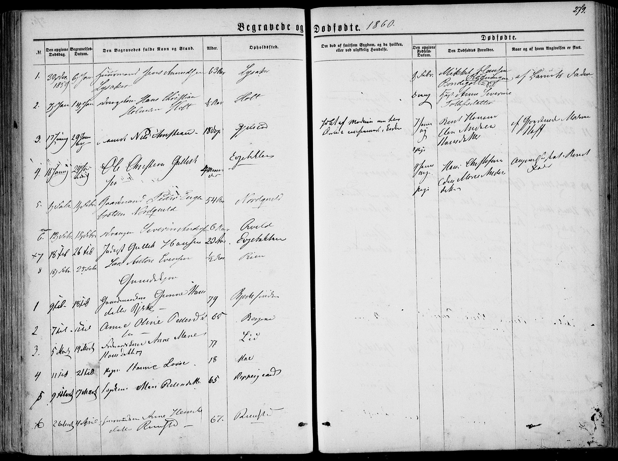 Hedrum kirkebøker, SAKO/A-344/F/Fa/L0007: Parish register (official) no. I 7, 1857-1868, p. 279