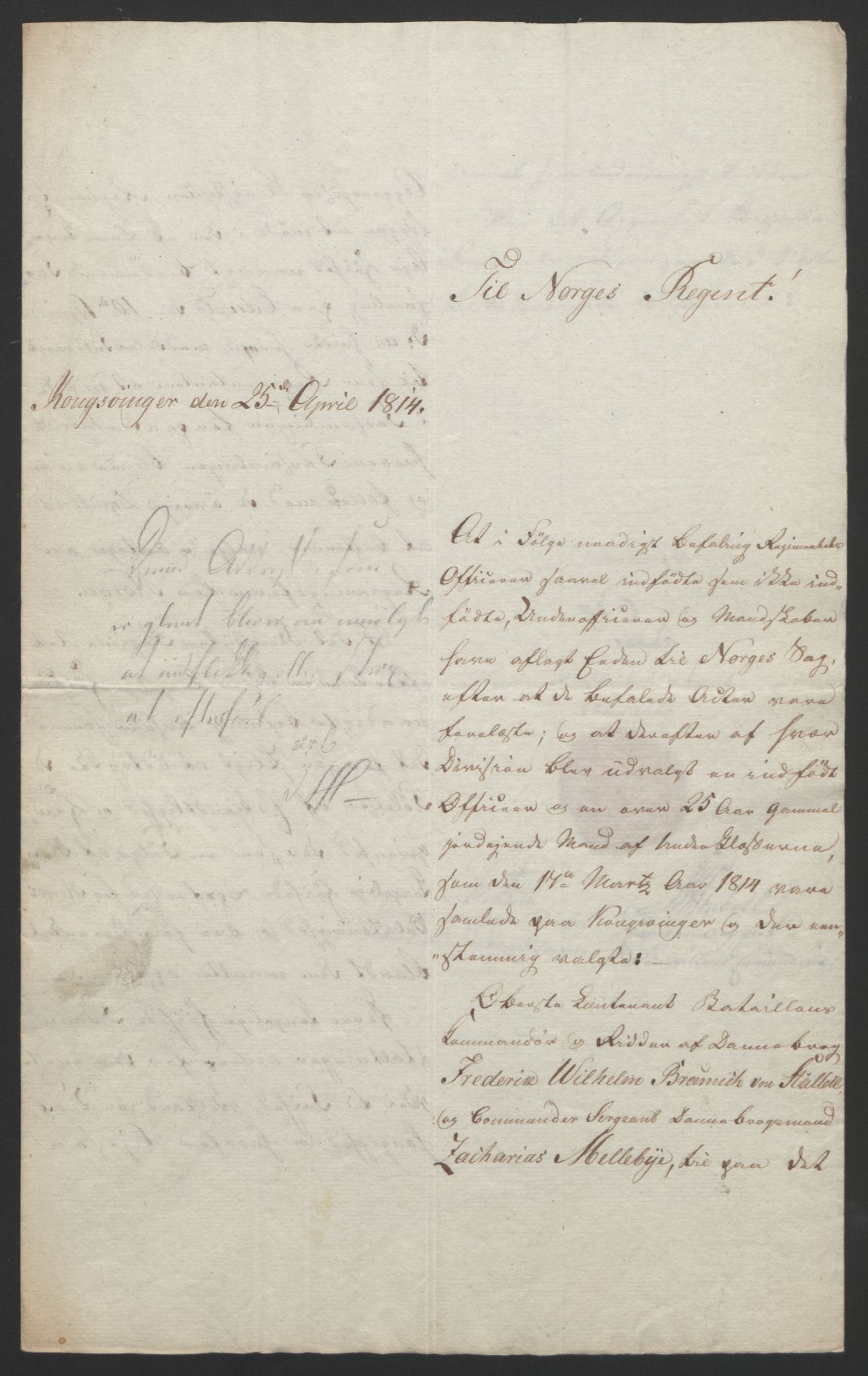 Statsrådssekretariatet, RA/S-1001/D/Db/L0007: Fullmakter for Eidsvollsrepresentantene i 1814. , 1814, p. 69