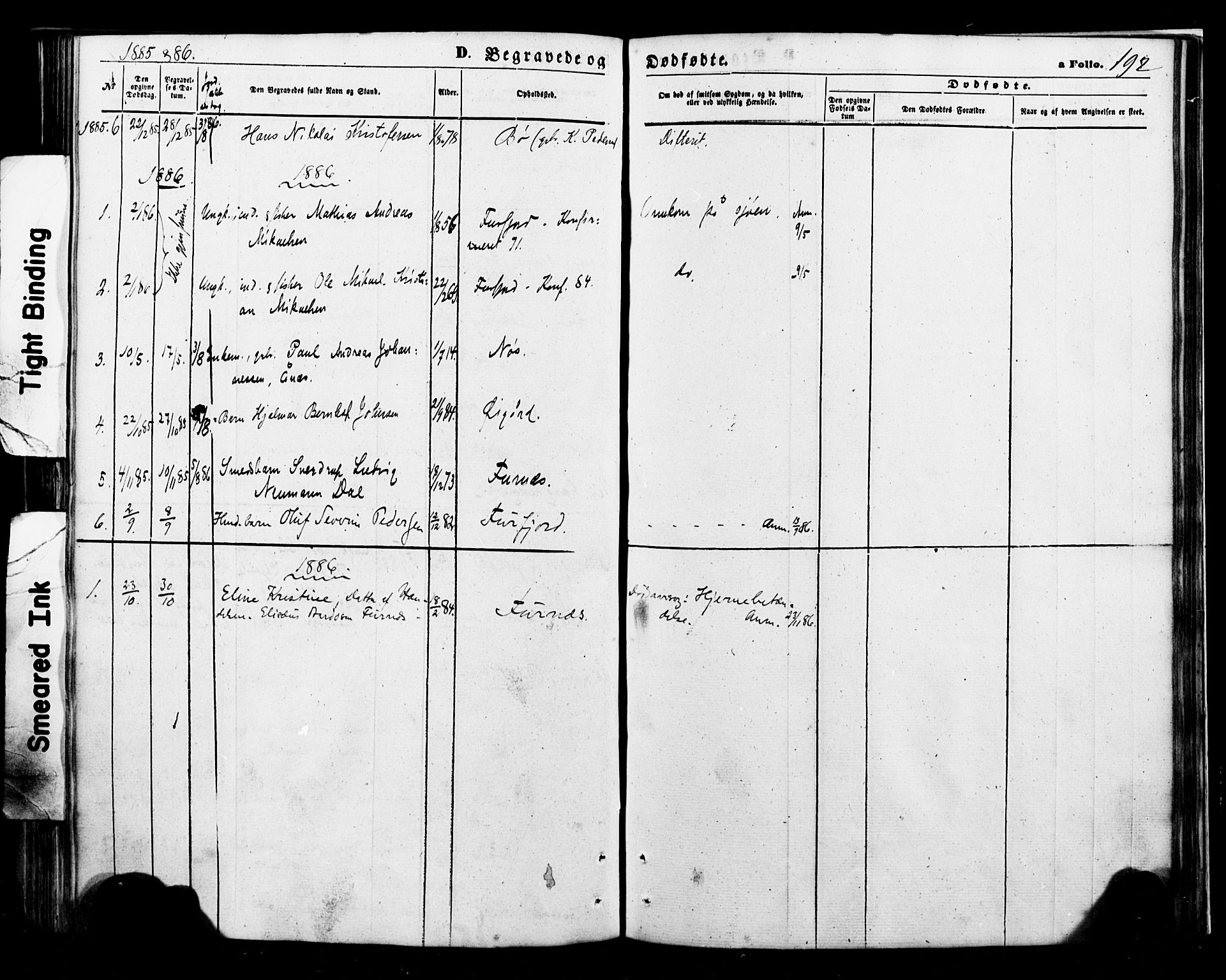 Ministerialprotokoller, klokkerbøker og fødselsregistre - Nordland, AV/SAT-A-1459/898/L1421: Parish register (official) no. 898A01, 1866-1886, p. 192