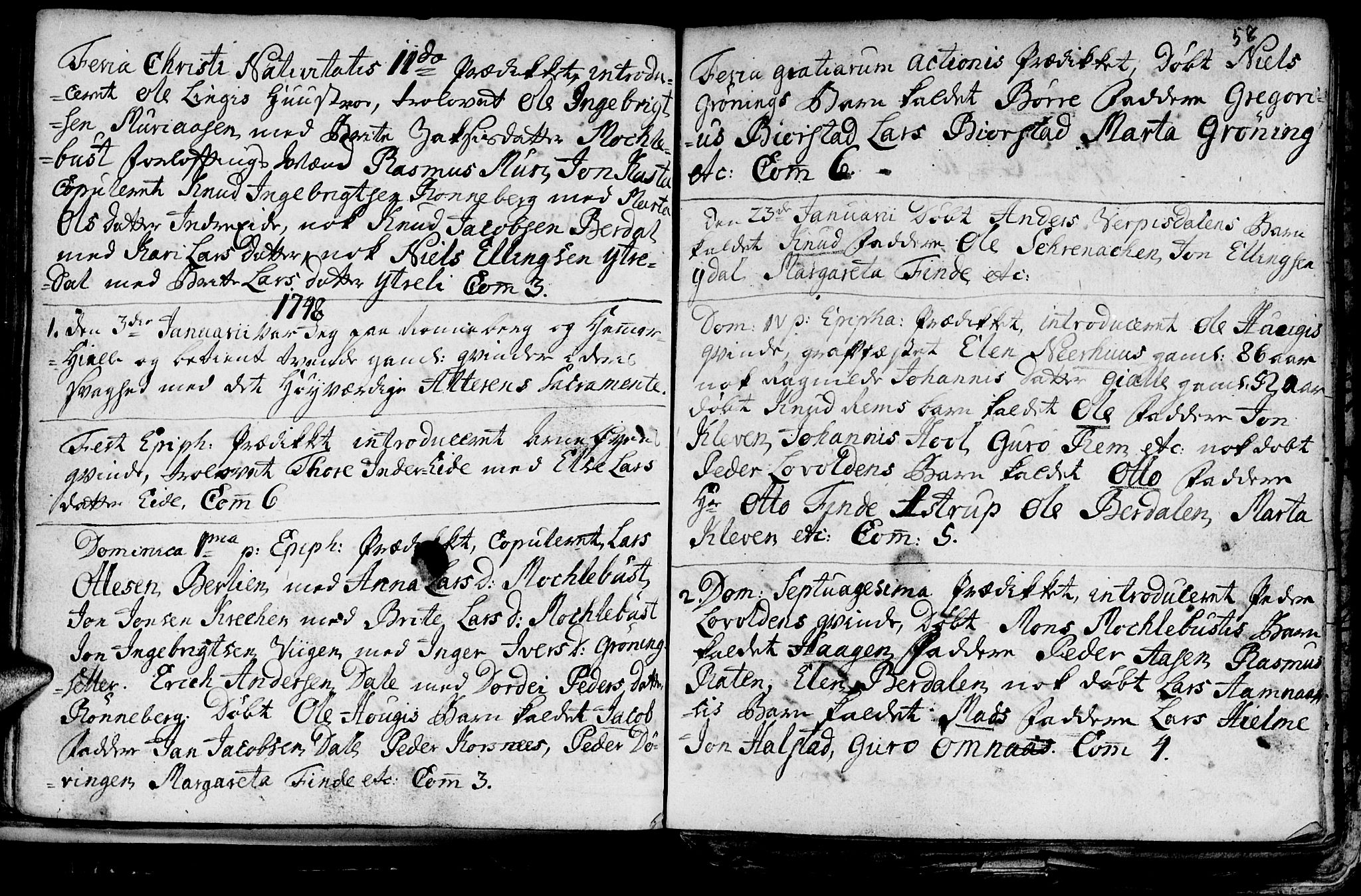 Ministerialprotokoller, klokkerbøker og fødselsregistre - Møre og Romsdal, AV/SAT-A-1454/519/L0240: Parish register (official) no. 519A01 /1, 1736-1760, p. 58