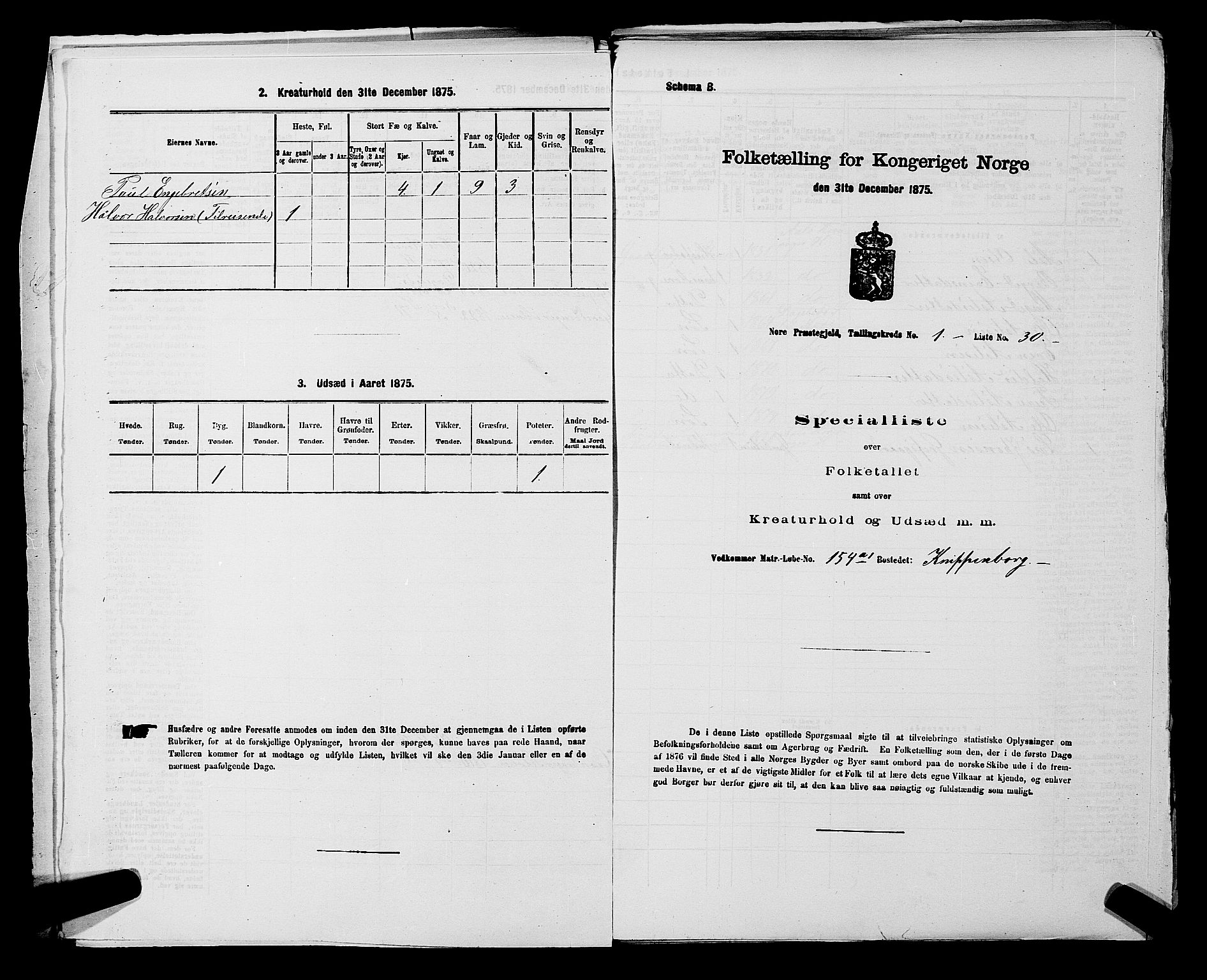 SAKO, 1875 census for 0633P Nore, 1875, p. 70