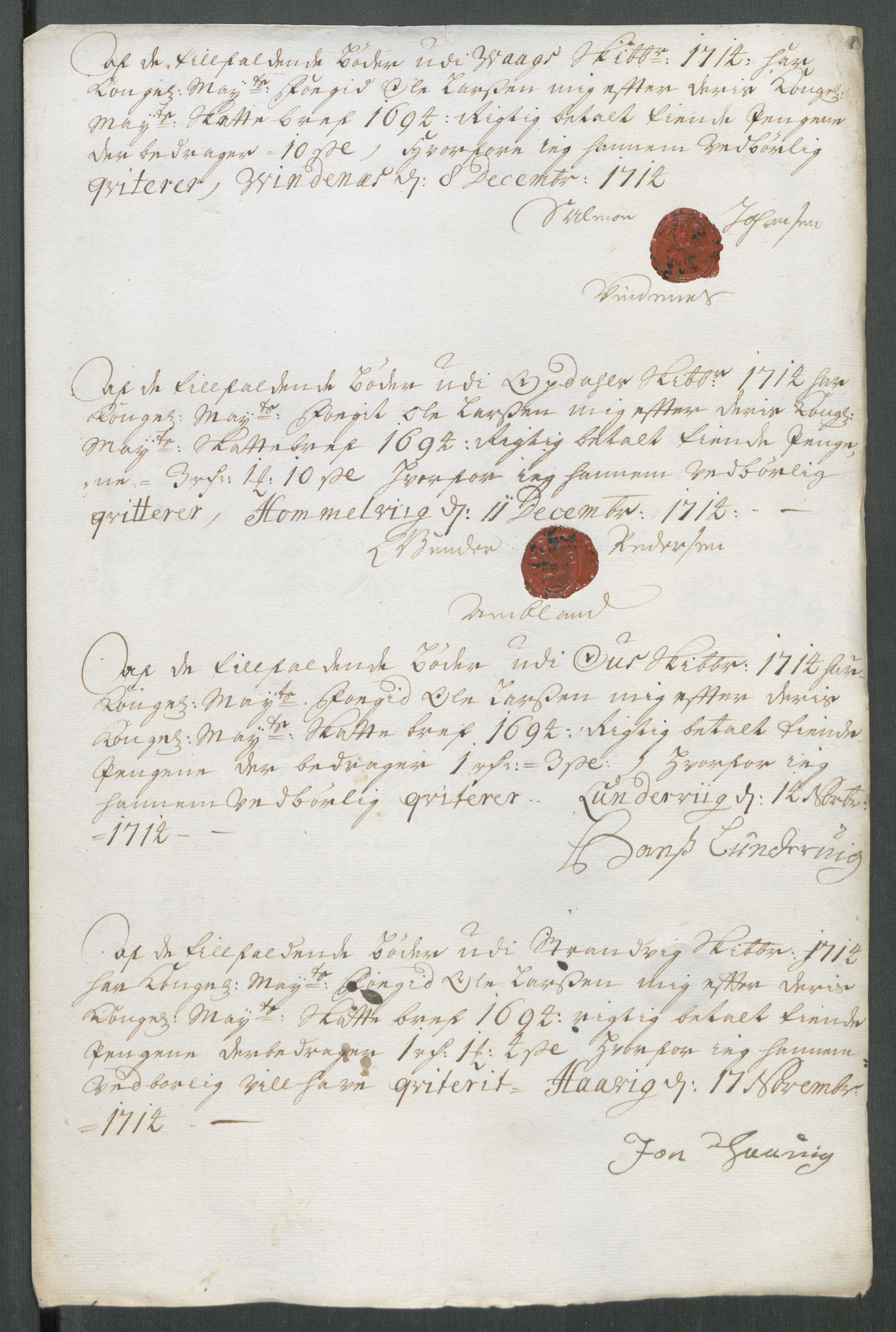 Rentekammeret inntil 1814, Reviderte regnskaper, Fogderegnskap, AV/RA-EA-4092/R48/L2990: Fogderegnskap Sunnhordland og Hardanger, 1714, p. 294