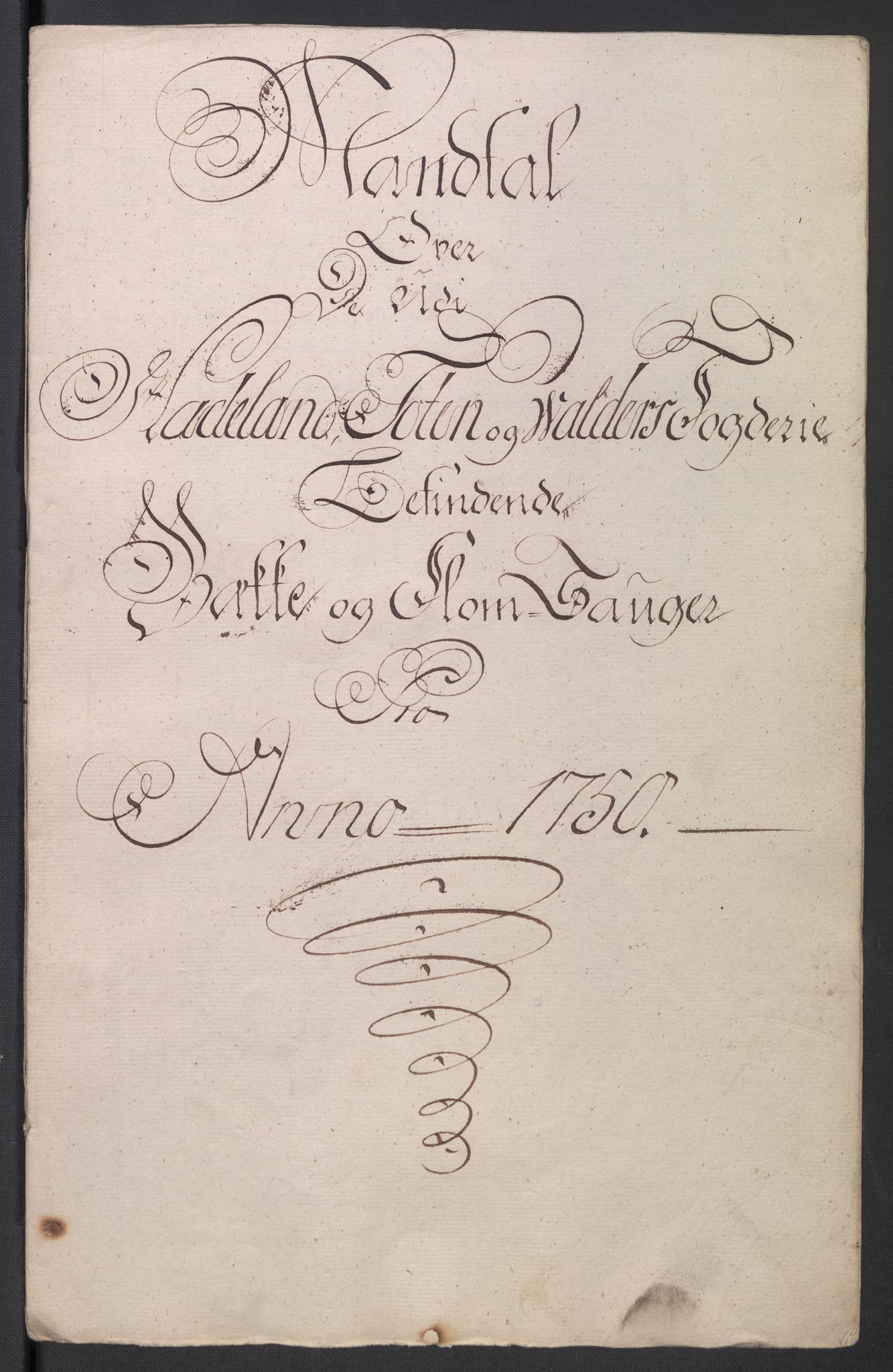 Rentekammeret inntil 1814, Reviderte regnskaper, Fogderegnskap, AV/RA-EA-4092/R18/L1348: Fogderegnskap Hadeland, Toten og Valdres, 1750-1751, p. 77