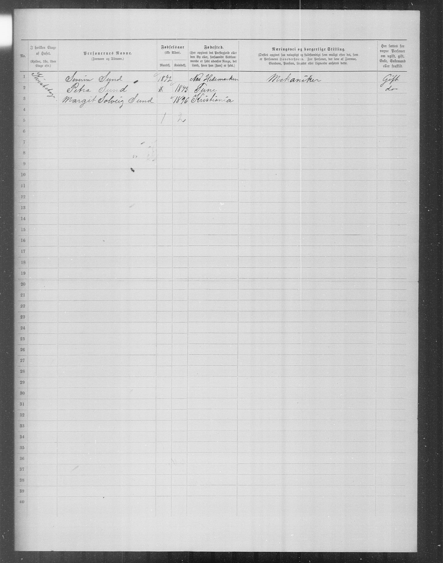 OBA, Municipal Census 1899 for Kristiania, 1899, p. 16610