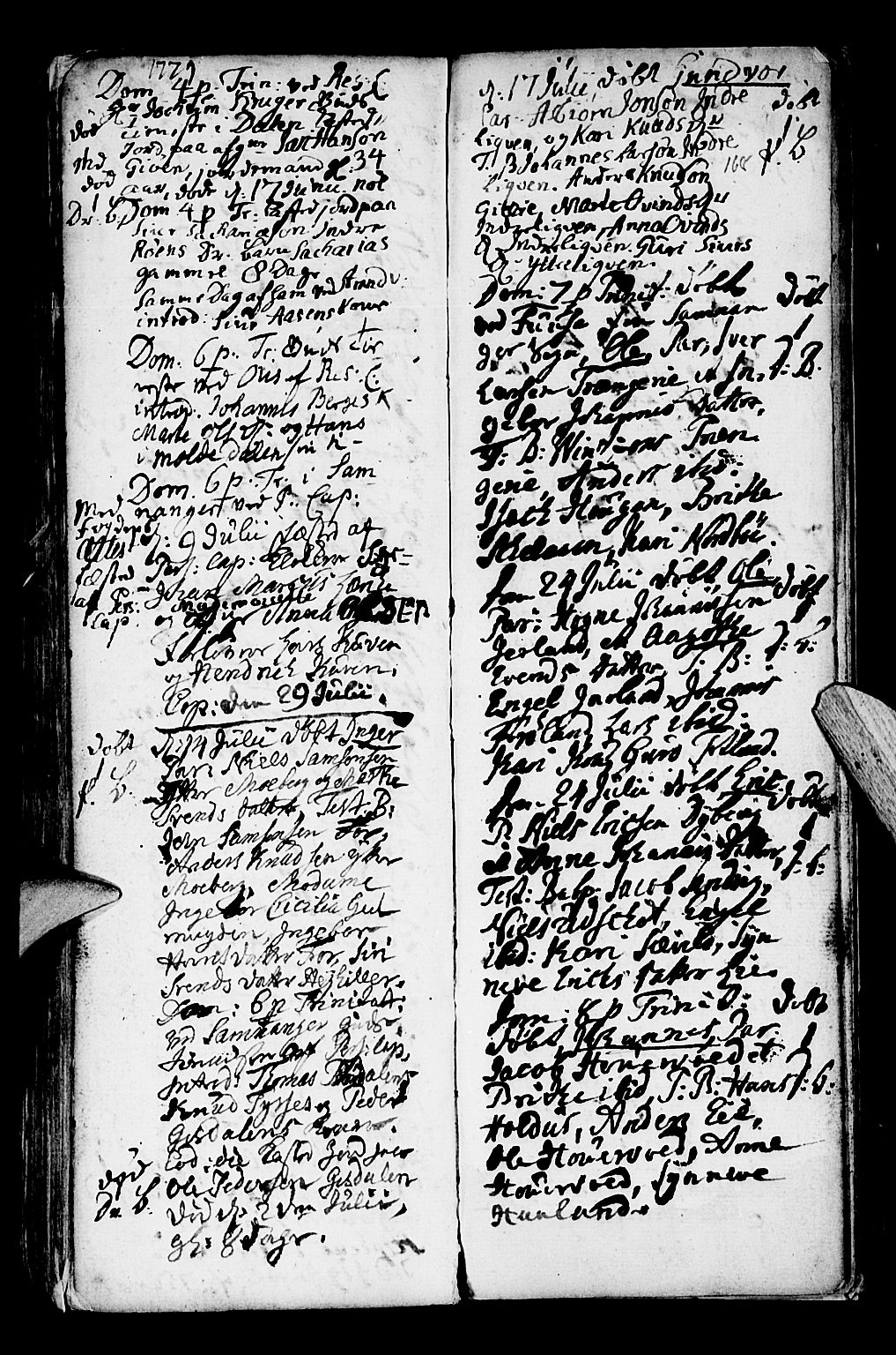 Os sokneprestembete, SAB/A-99929: Parish register (official) no. A 9, 1766-1779, p. 168