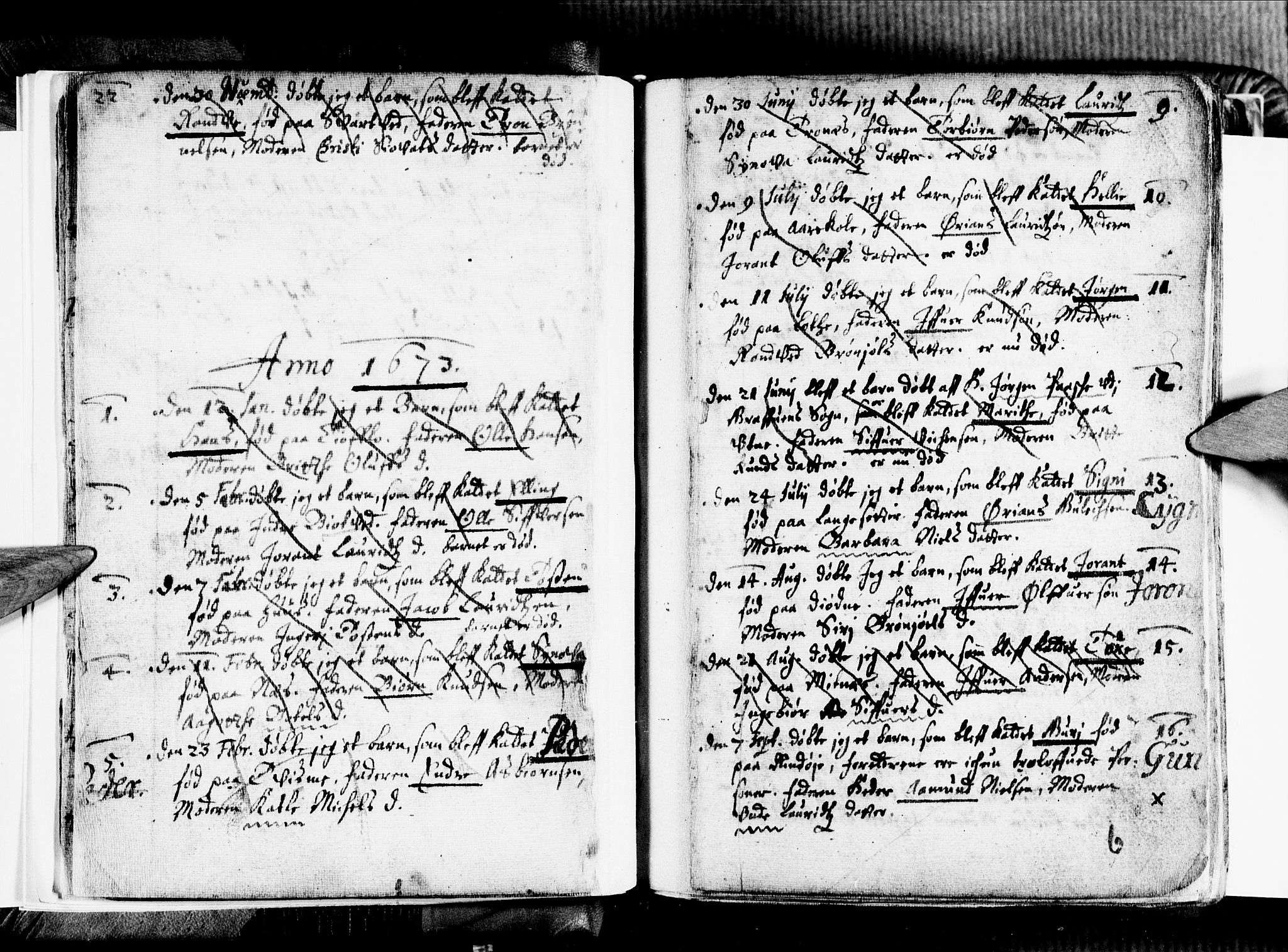 Ullensvang sokneprestembete, SAB/A-78701/H/Haa: Parish register (official) no. A 1 /2, 1669-1719, p. 6