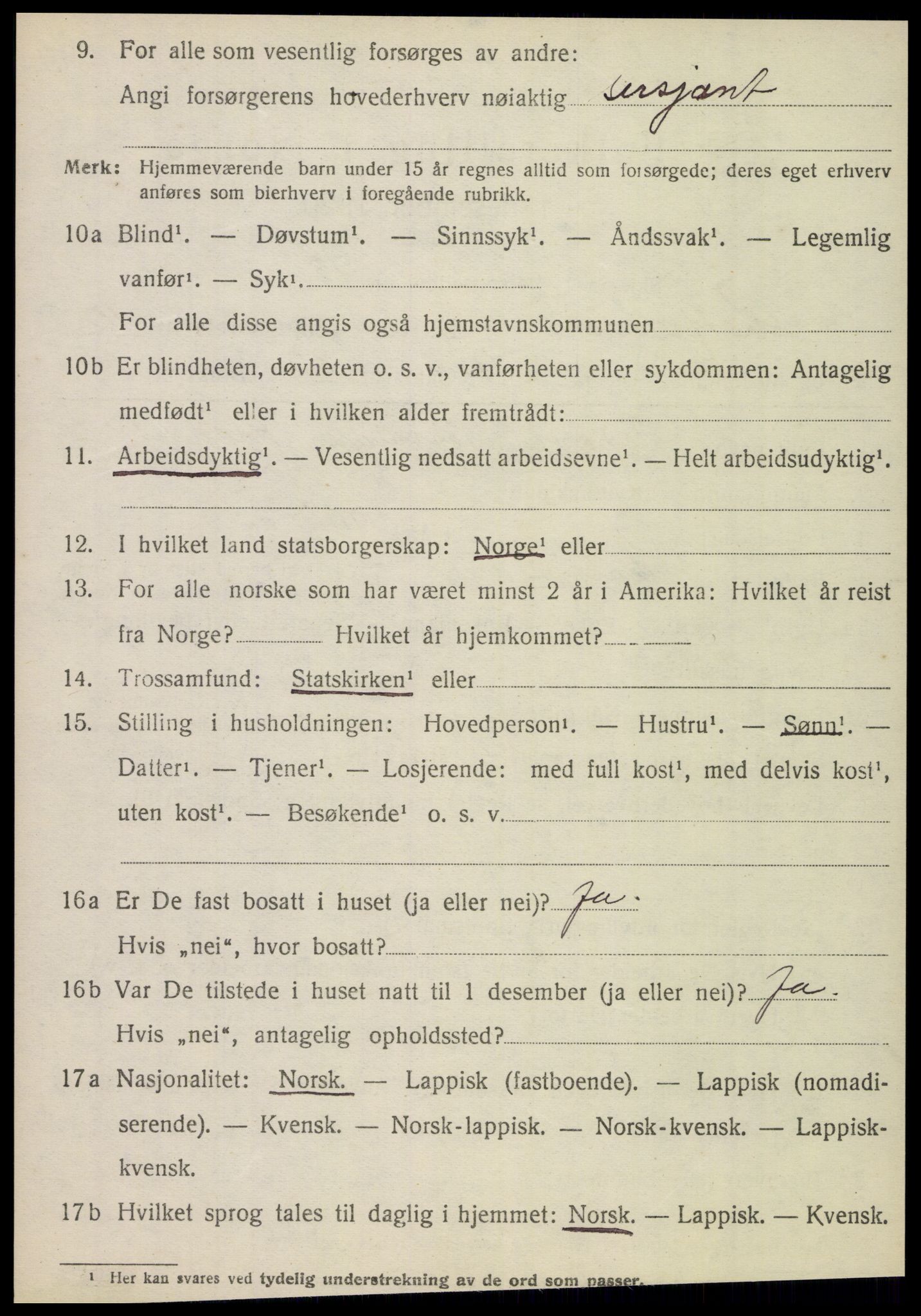 SAT, 1920 census for Hattfjelldal, 1920, p. 2887