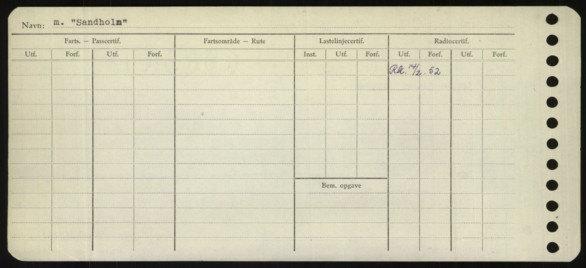 Sjøfartsdirektoratet med forløpere, Skipsmålingen, RA/S-1627/H/Hd/L0032: Fartøy, San-Seve, p. 64