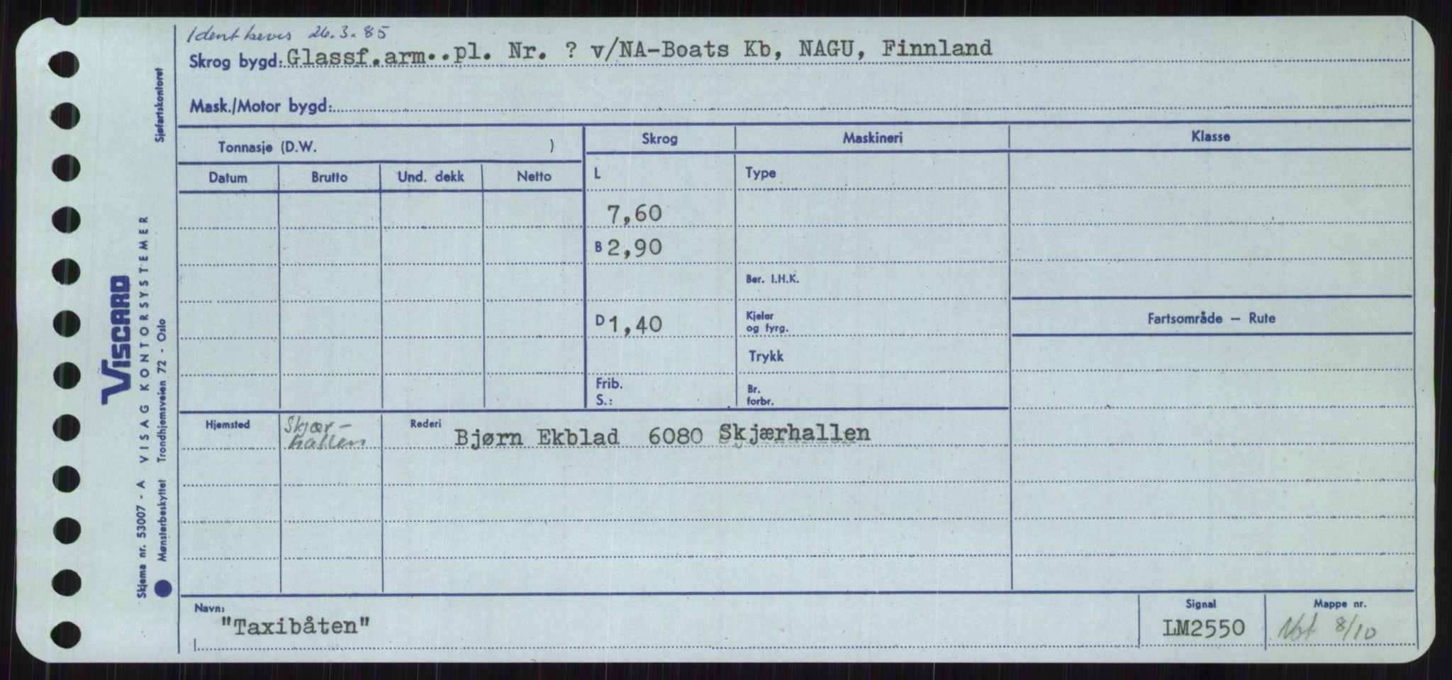 Sjøfartsdirektoratet med forløpere, Skipsmålingen, RA/S-1627/H/Ha/L0006/0001: Fartøy, Sver-Å / Fartøy, Sver-T, p. 259