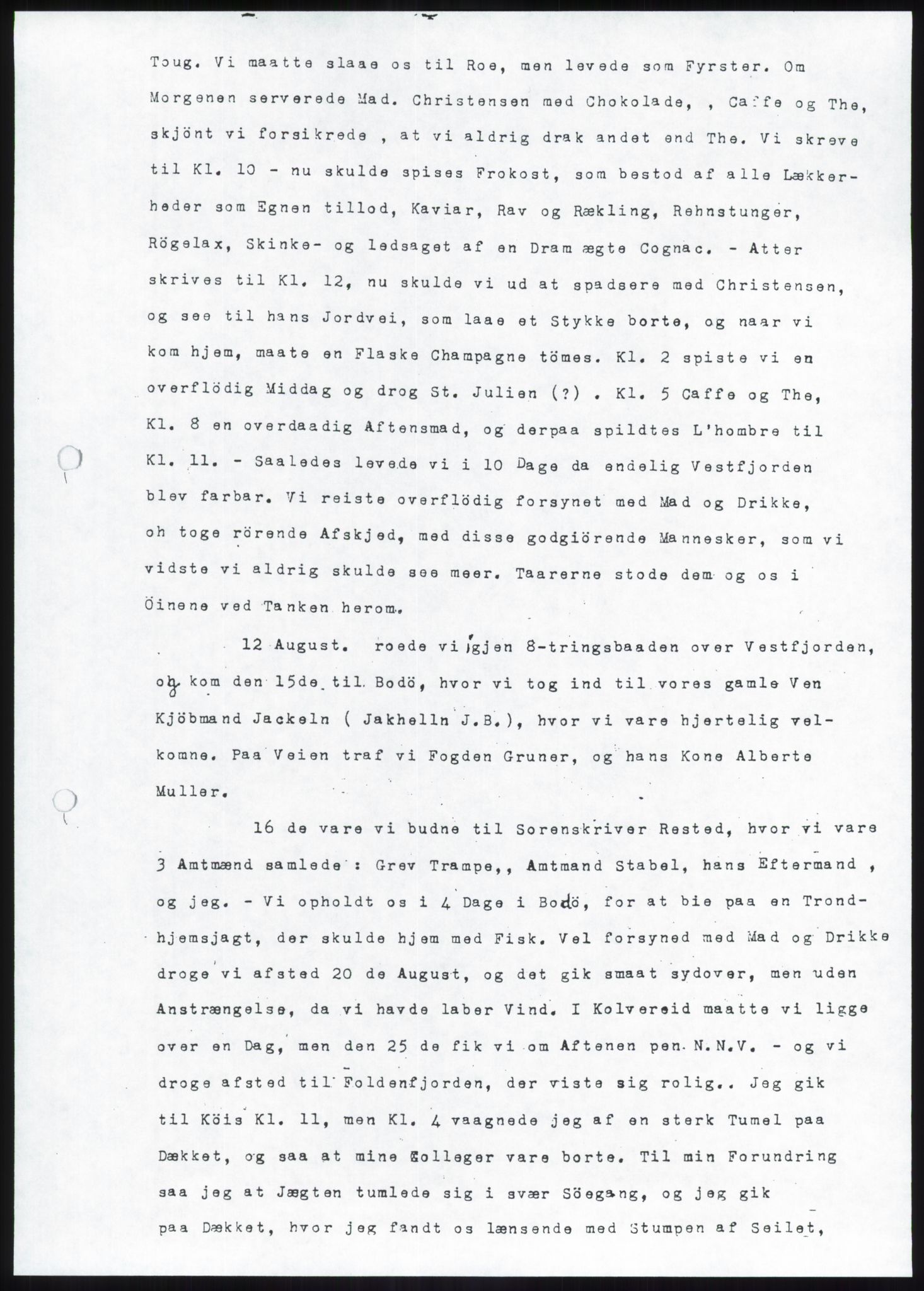 Blom, Gustav Peter, AV/RA-PA-0568/F/L0002/0002: Transkripsjoner, brev og manuskript / Transkripsjon av manuskript med G. P. Bloms erindringer, del B, C og D (ved Peter Julius Blom?), p. 4