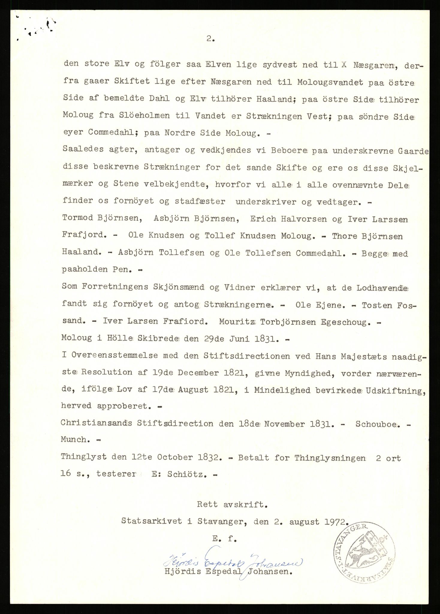 Statsarkivet i Stavanger, SAST/A-101971/03/Y/Yj/L0022: Avskrifter sortert etter gårdsnavn: Foss - Frøiland i Hetland, 1750-1930, p. 416