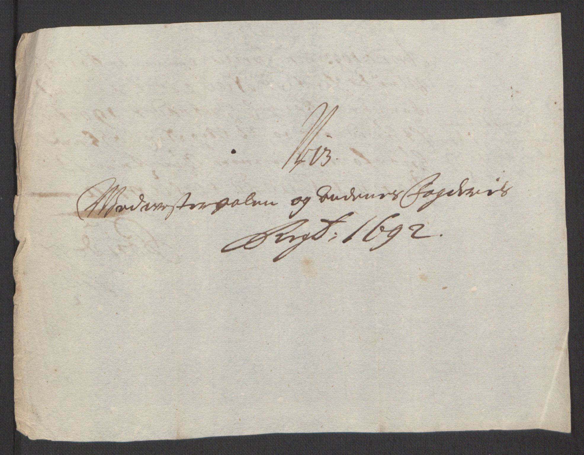 Rentekammeret inntil 1814, Reviderte regnskaper, Fogderegnskap, AV/RA-EA-4092/R67/L4676: Fogderegnskap Vesterålen, Andenes og Lofoten, 1691-1693, p. 220