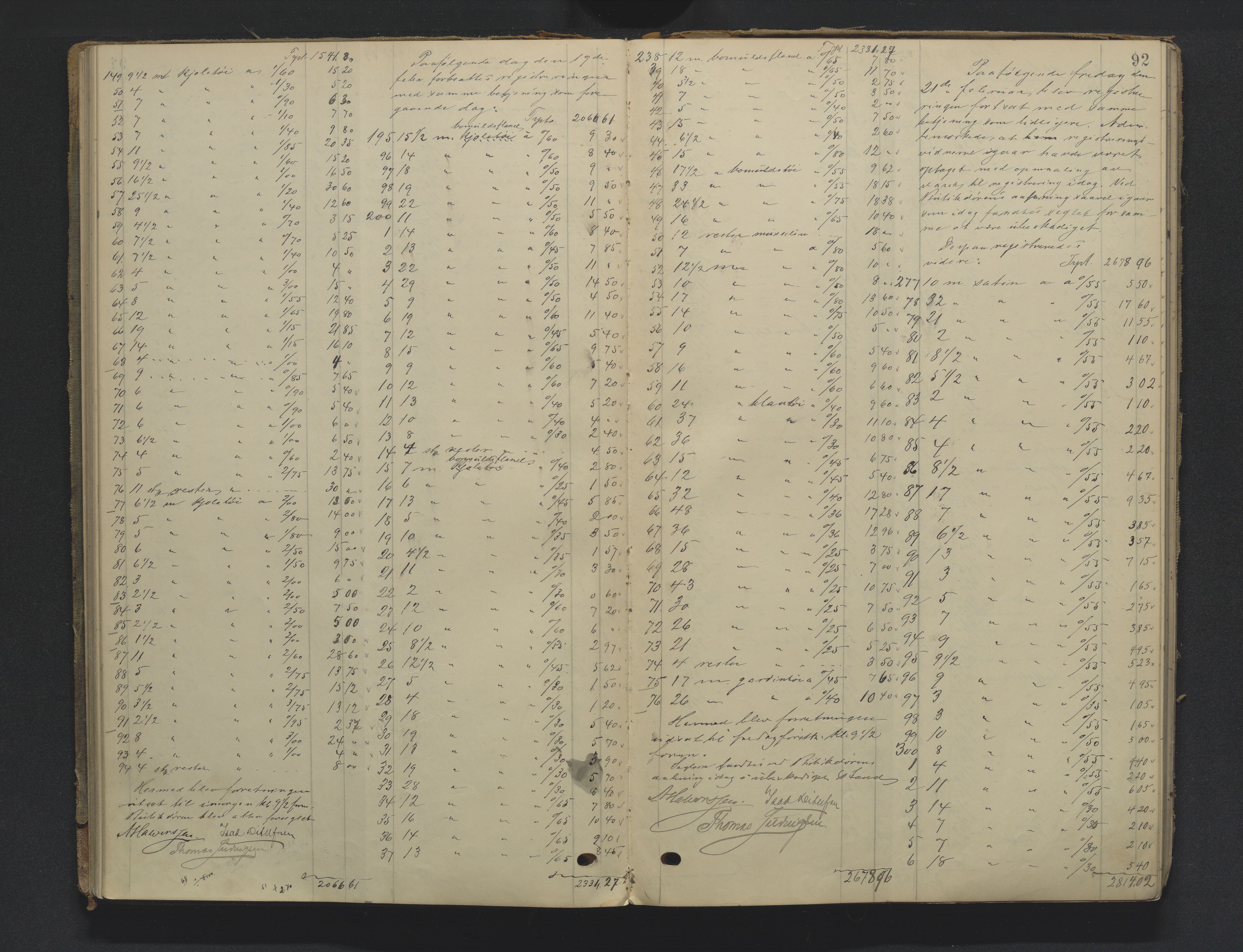 Gjerpen sorenskriveri, SAKO/A-216/H/Hb/Hba/Hbab/L0001: Skifteregistreringsprotokoll, Porsgrunn by, 1901-1921, p. 91b-92a