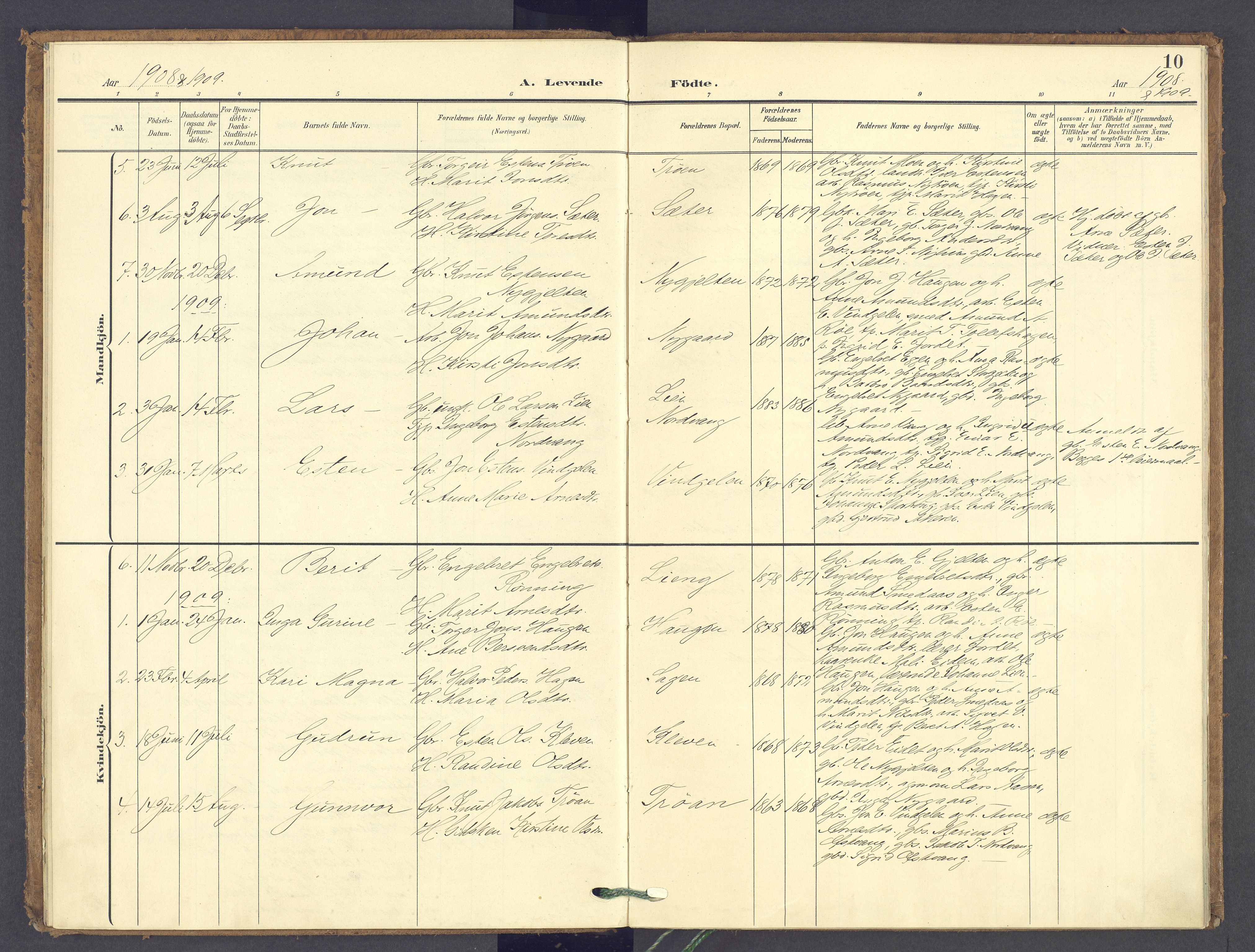 Tolga prestekontor, AV/SAH-PREST-062/K/L0015: Parish register (official) no. 15, 1903-1946, p. 10