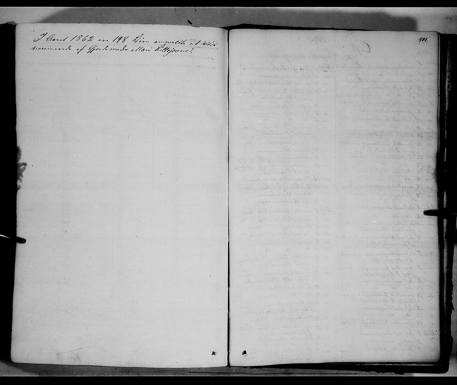 Sør-Fron prestekontor, SAH/PREST-010/H/Ha/Haa/L0001: Parish register (official) no. 1, 1849-1863, p. 501