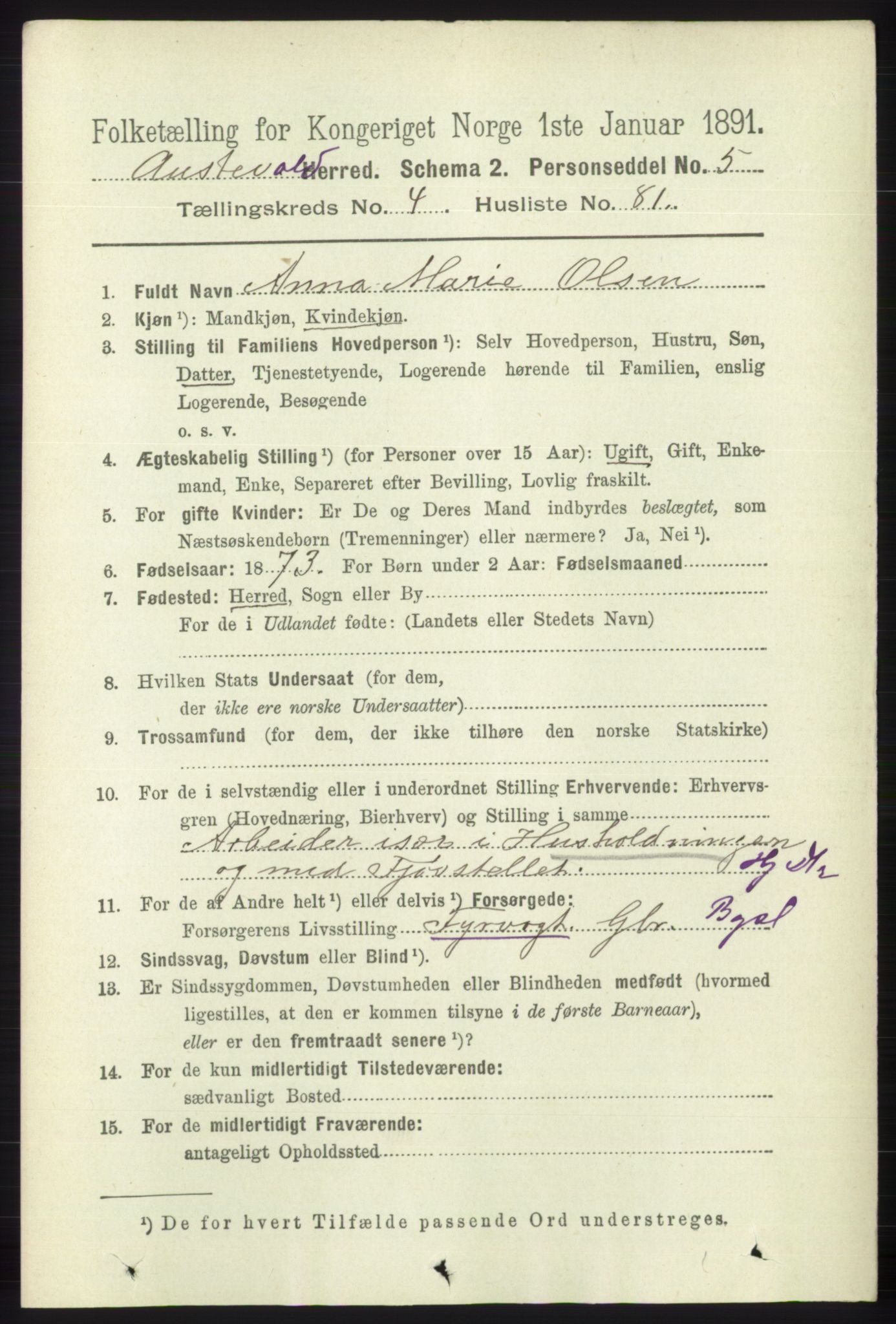 RA, 1891 census for 1244 Austevoll, 1891, p. 1900